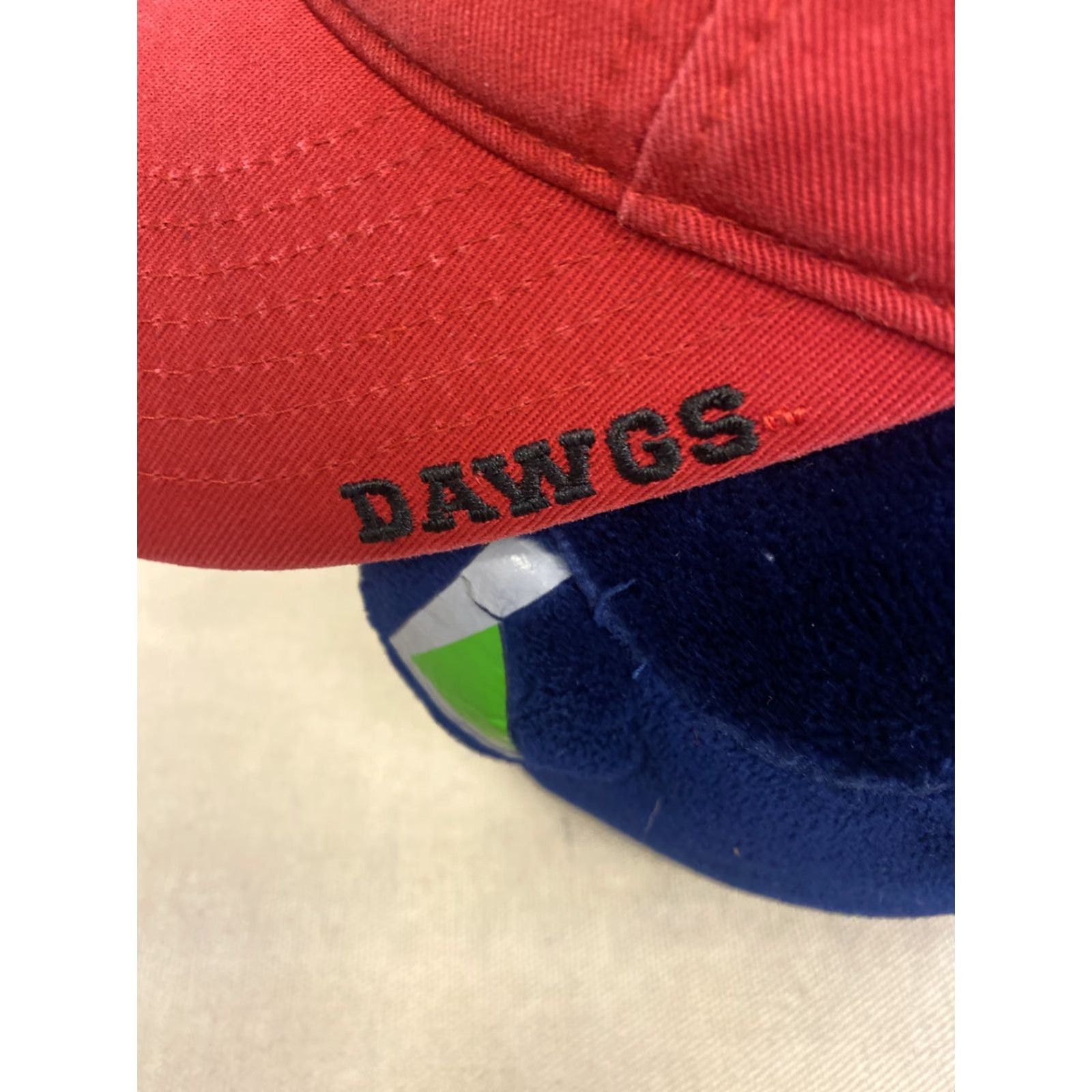 Vintage Georgia University Bulldogs Red Golf Visor Unisex Adults Adjustable Sun Cap Size ONE SIZE - 3 Thumbnail