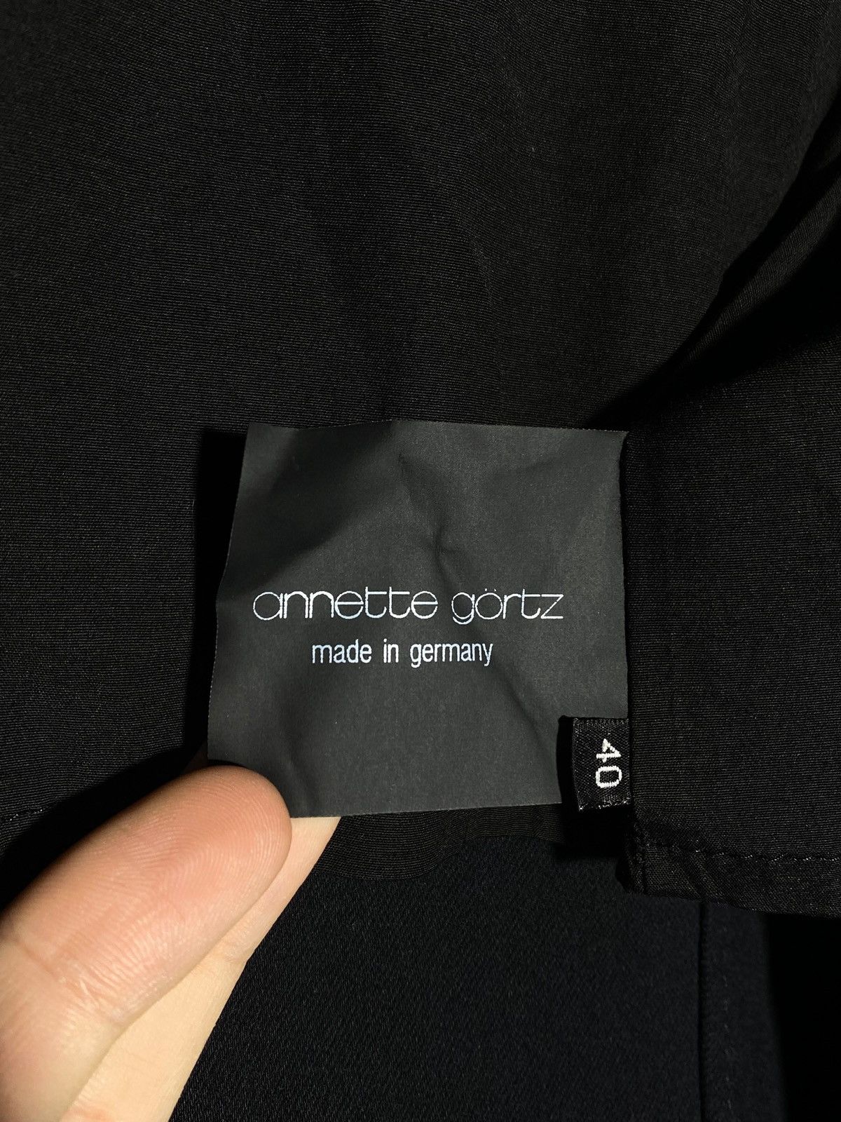 Annette Gortz Annette Gortz Black Designer Wool Cotton Blond Coat Jacket Size M / US 6-8 / IT 42-44 - 21 Thumbnail