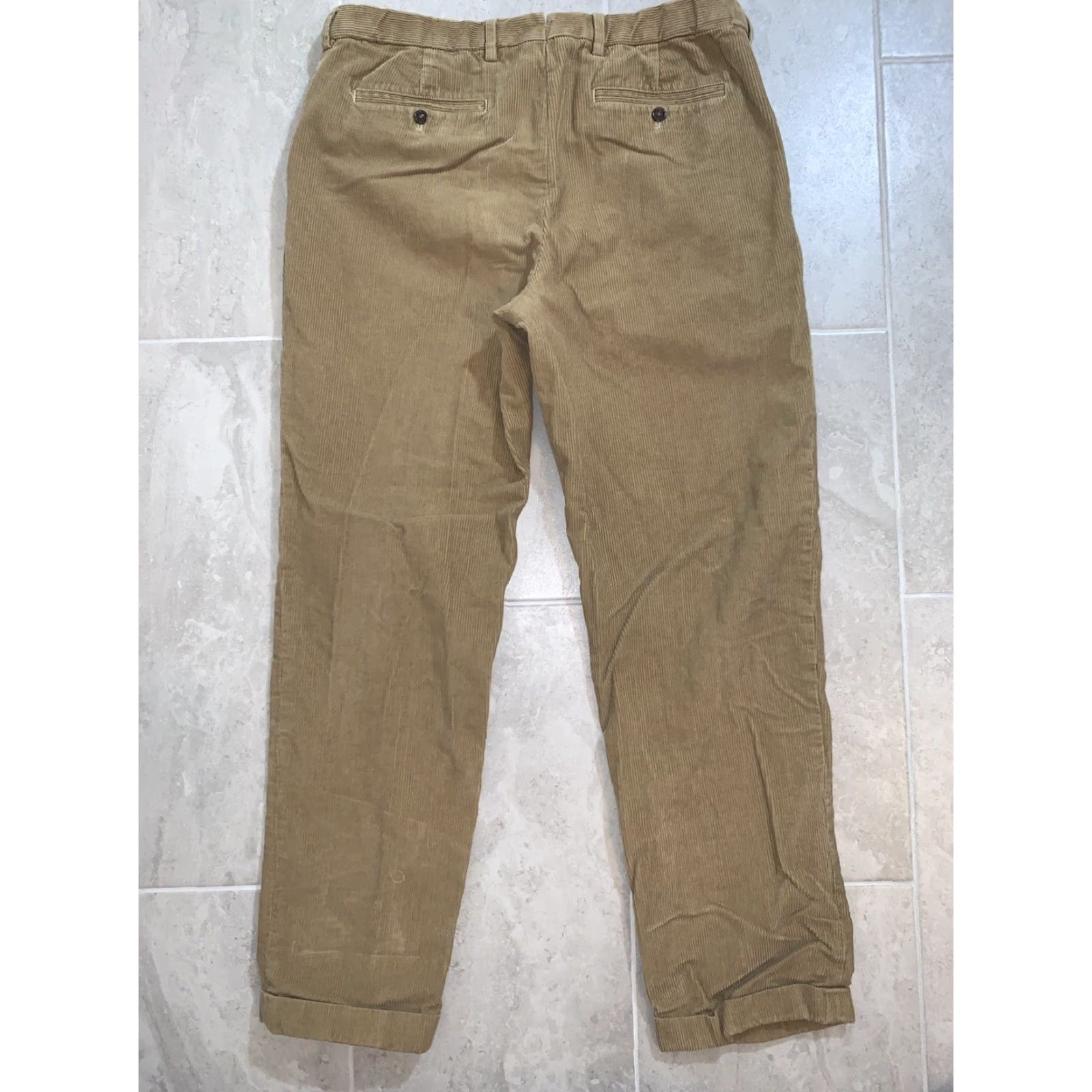 Lands' End Lands' End Men's 38 Corduroy Pants Pants - 38x33 Brown Traditional Fit Work Casual Trousers Mens Size US 38 / EU 54 - 5 Thumbnail
