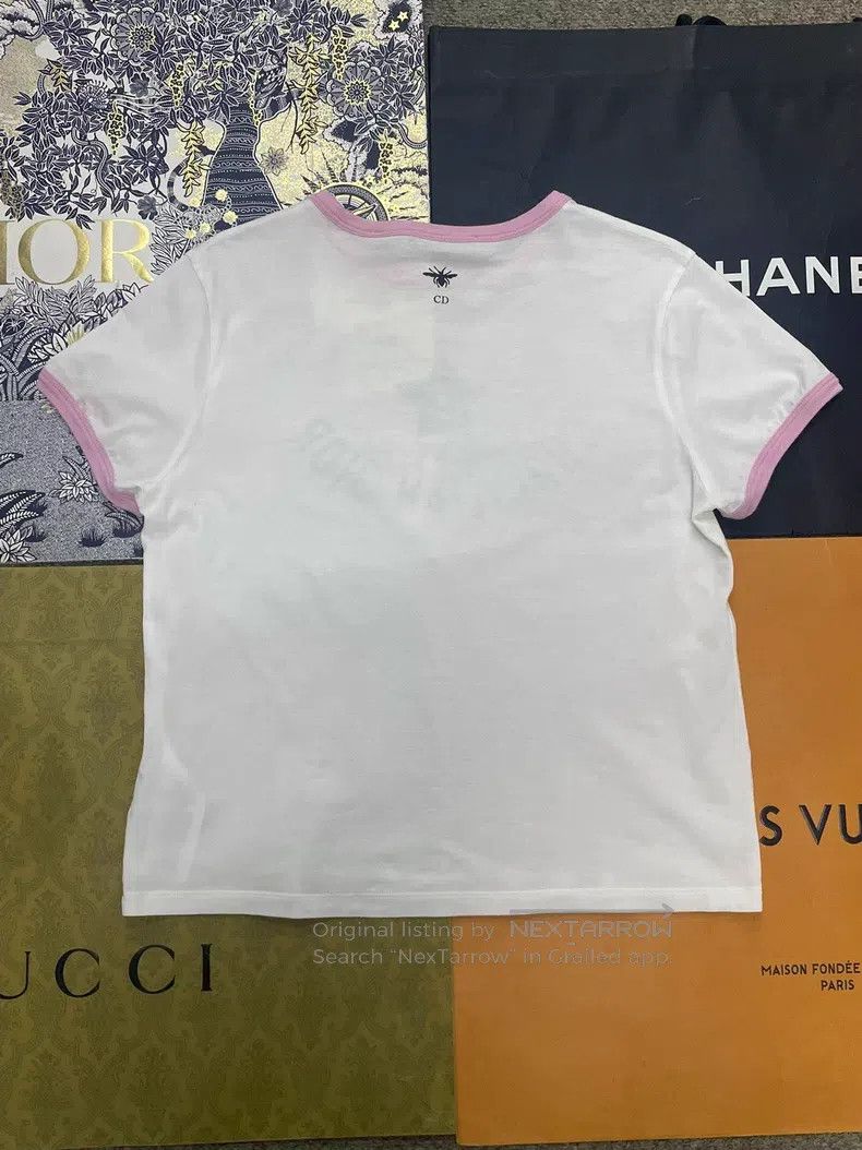 Dior Dior White and pink lucky star letter printed short-sleeve Size US M / EU 48-50 / 2 - 3 Thumbnail