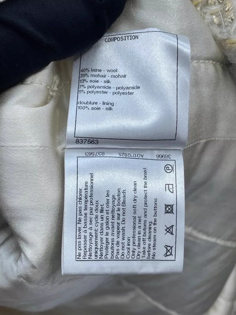Chanel Chanel Egyptian series white gold silhouette jacket 2504-Ne Size XS / US 0-2 / IT 36-38 - 9 Thumbnail