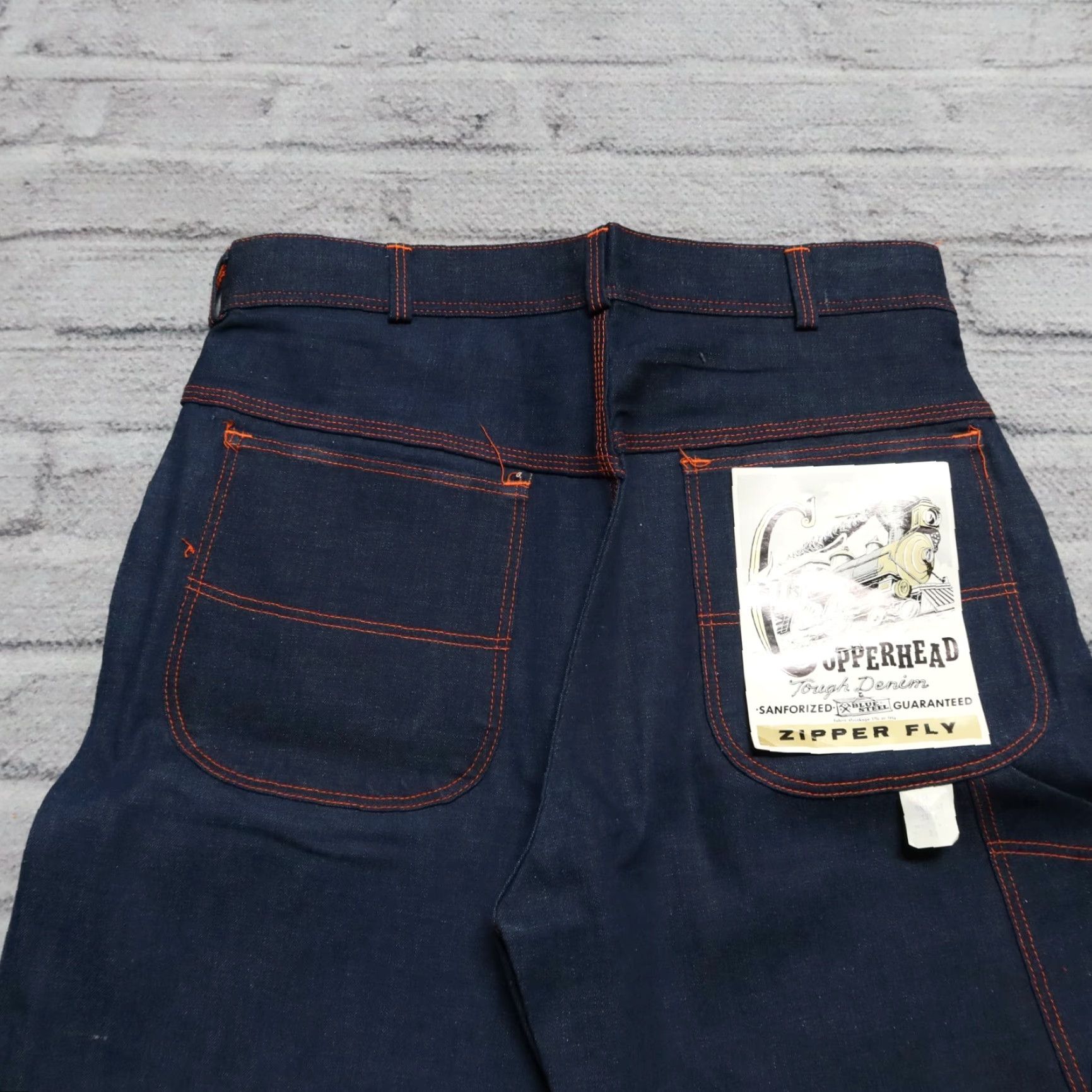 Vintage VINTAGE Copperhead Jeans Denim Men 32x29 Raw 60s Deadstock Sanforized Made in USA Leather? Size US 32 / EU 48 - 2 Thumbnail
