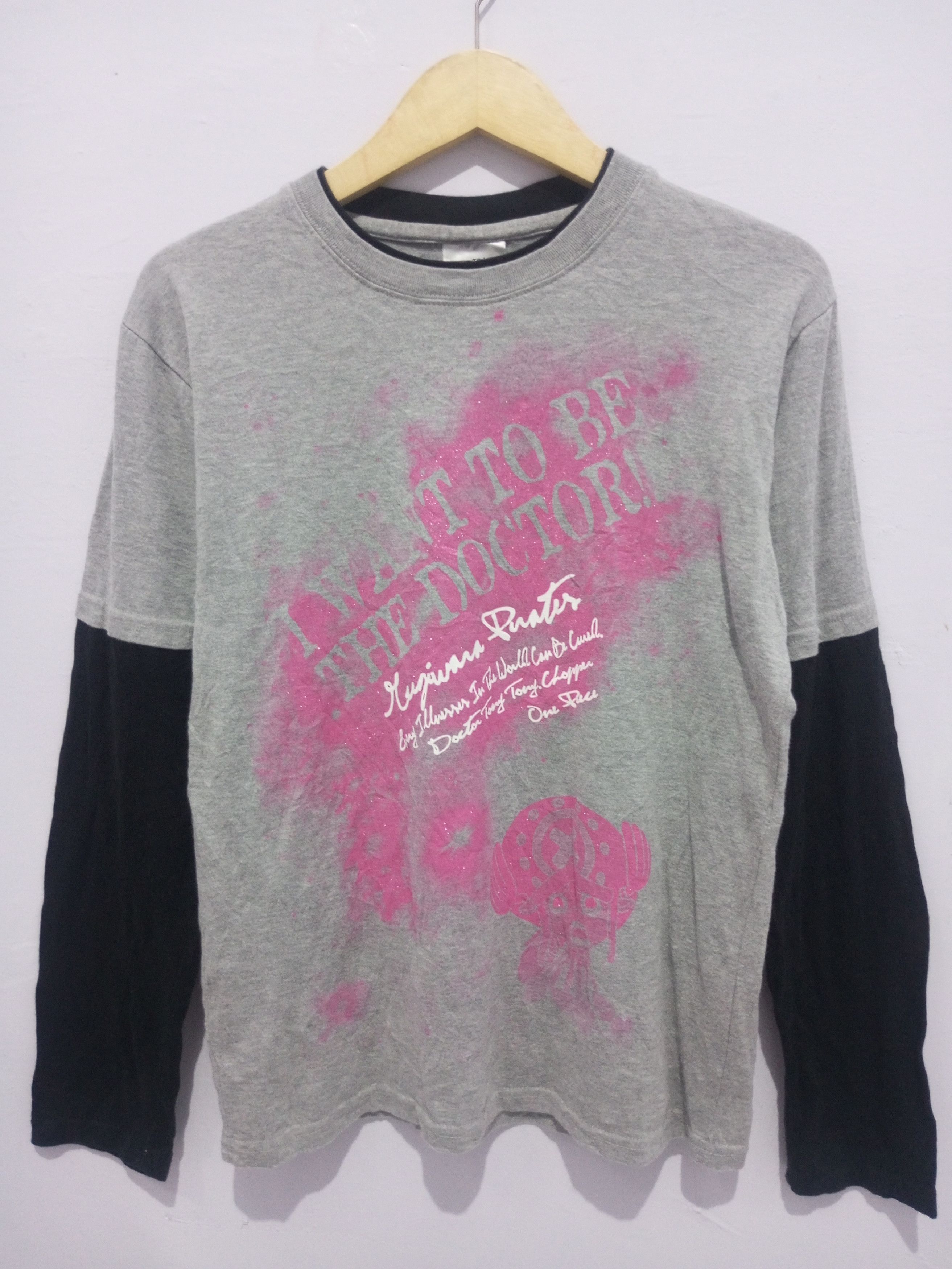One Piece Vintage one Piece Chopper double layer long sleeve tshirt Size US M / EU 48-50 / 2 - 1 Thumbnail