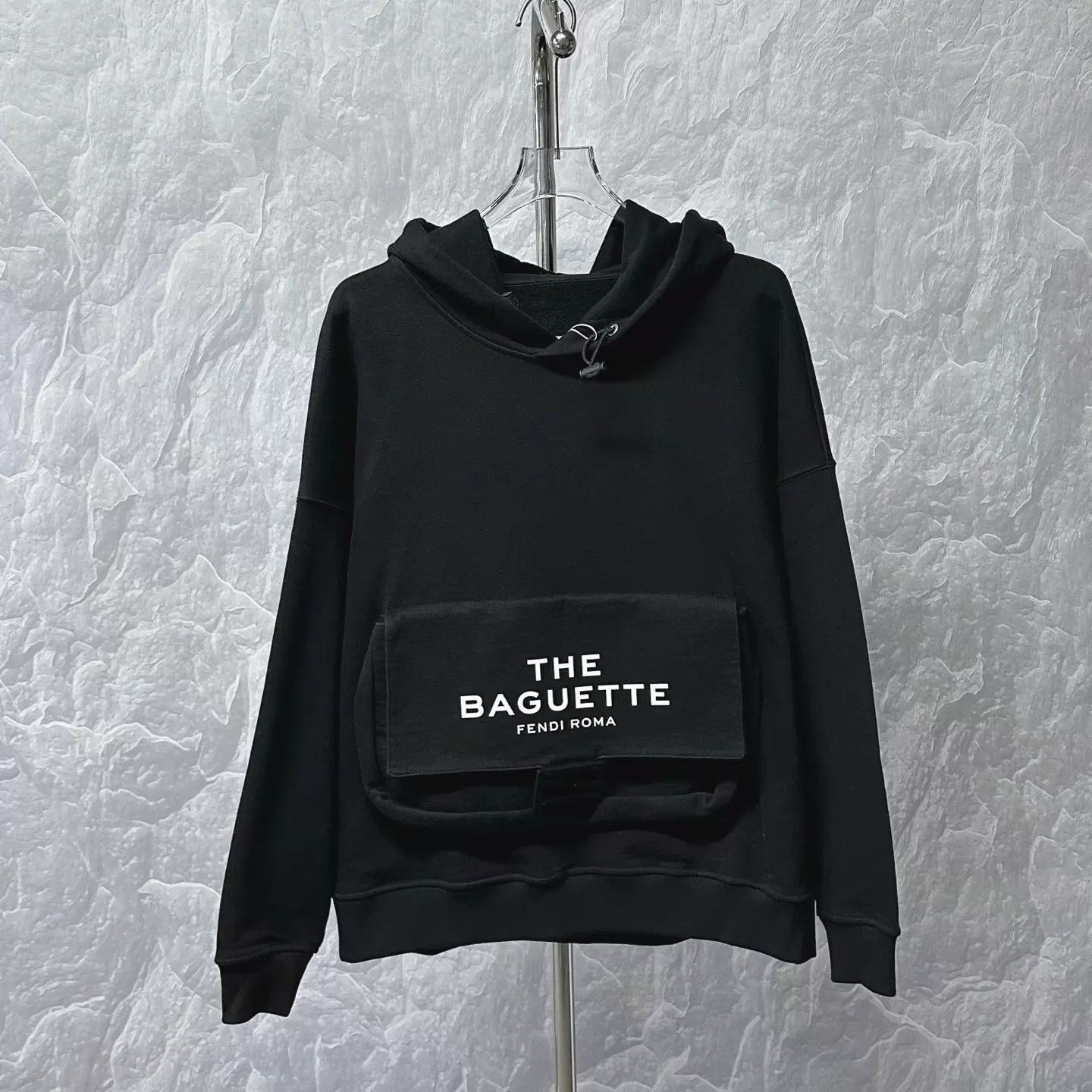 Fendi Fendi THE BAGUETTE Pocket Print Hoodie Size S / US 4 / IT 40 - 1 Thumbnail