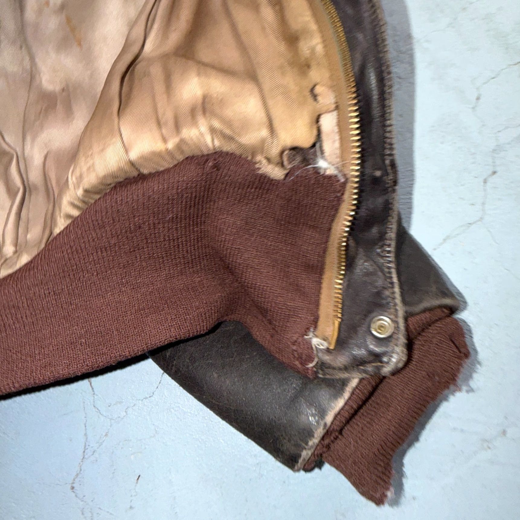 Vintage VTG 50s Sierra Sportswear Horsehide Leather Jacket Distressed Buco A2 Bomber Jacket Mens Brown Size L Size US L / EU 52-54 / 3 - 7 Thumbnail