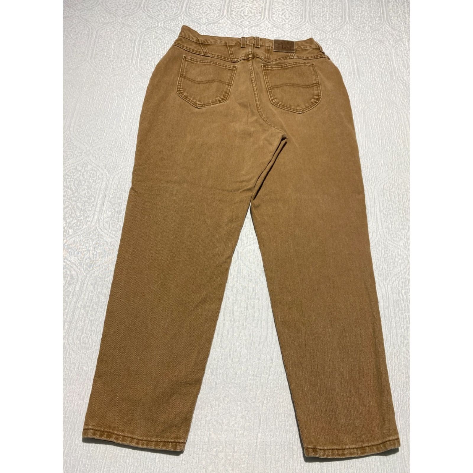 Lee VINTAGE Lee Jeans Womens 90s USA Riveted Brown Size 16 Petite Tapered 5-Pocket Denim Size 24" / US 00 / IT 34 - 2 Thumbnail