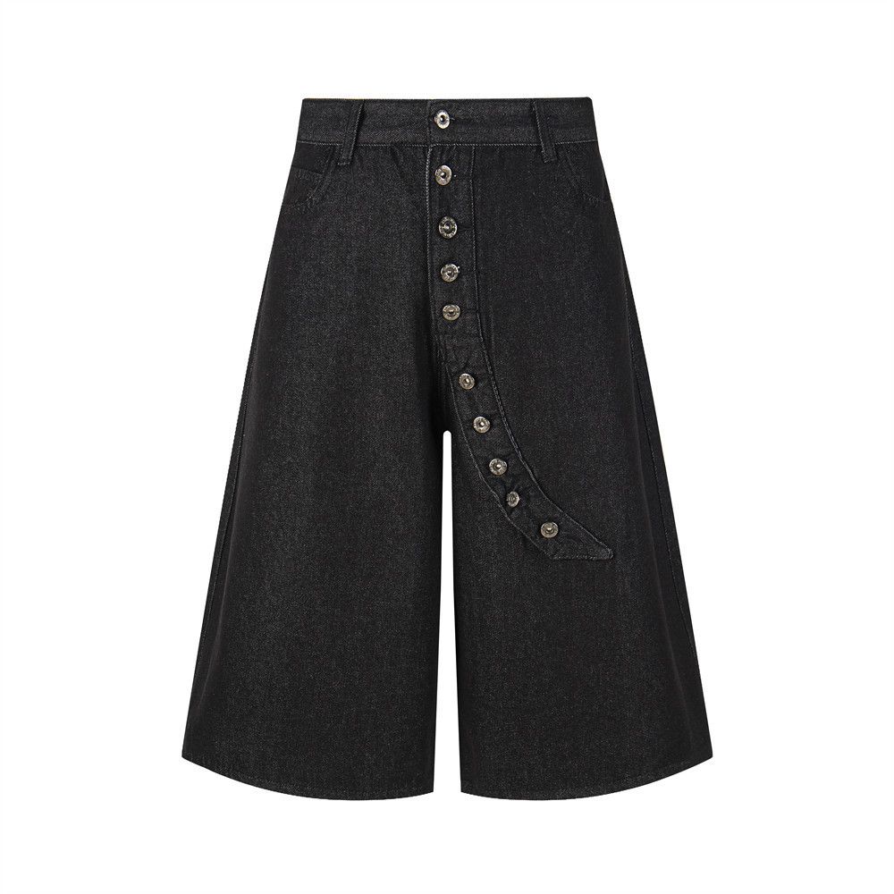 Japanese Brand Men's Vibe High-Street Loose Denim Shorts with Button Size US 32 / EU 48 - 1 Thumbnail