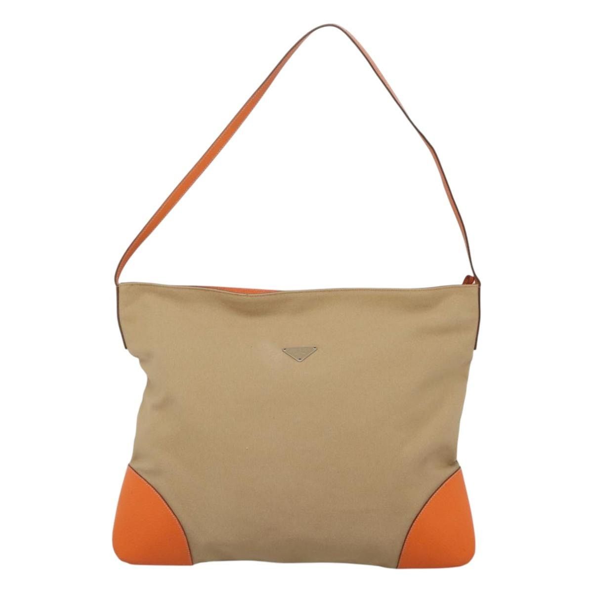 Prada PRADA Tote Bag Canvas Beige Silver Size ONE SIZE - 2 Thumbnail