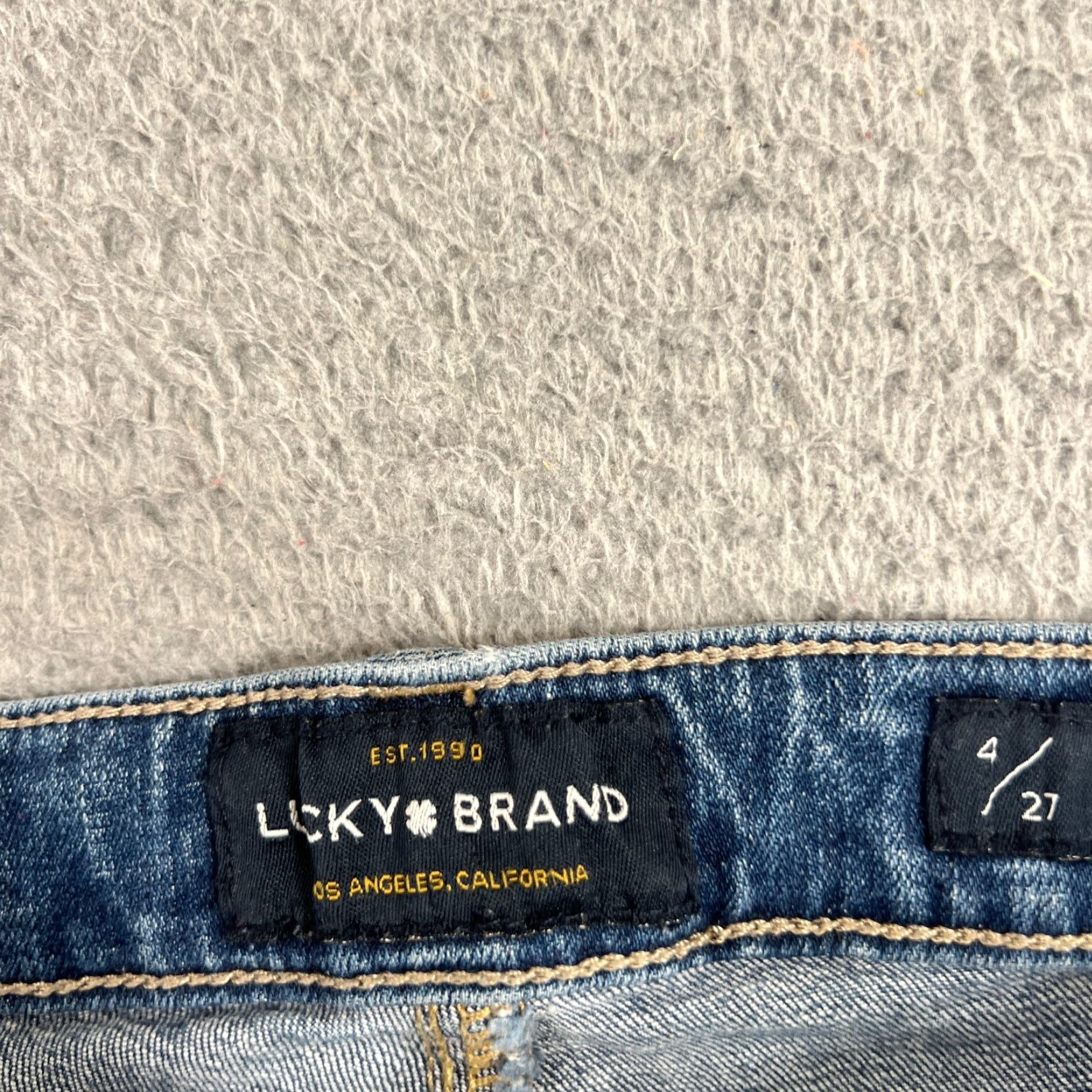 Lucky Brand Lucky Brand Jeans Size 4 Mid Rise Skinny Ankle Denim Womens Blue 28x25.5 Size 27" / US 4 / IT 40 - 5 Thumbnail