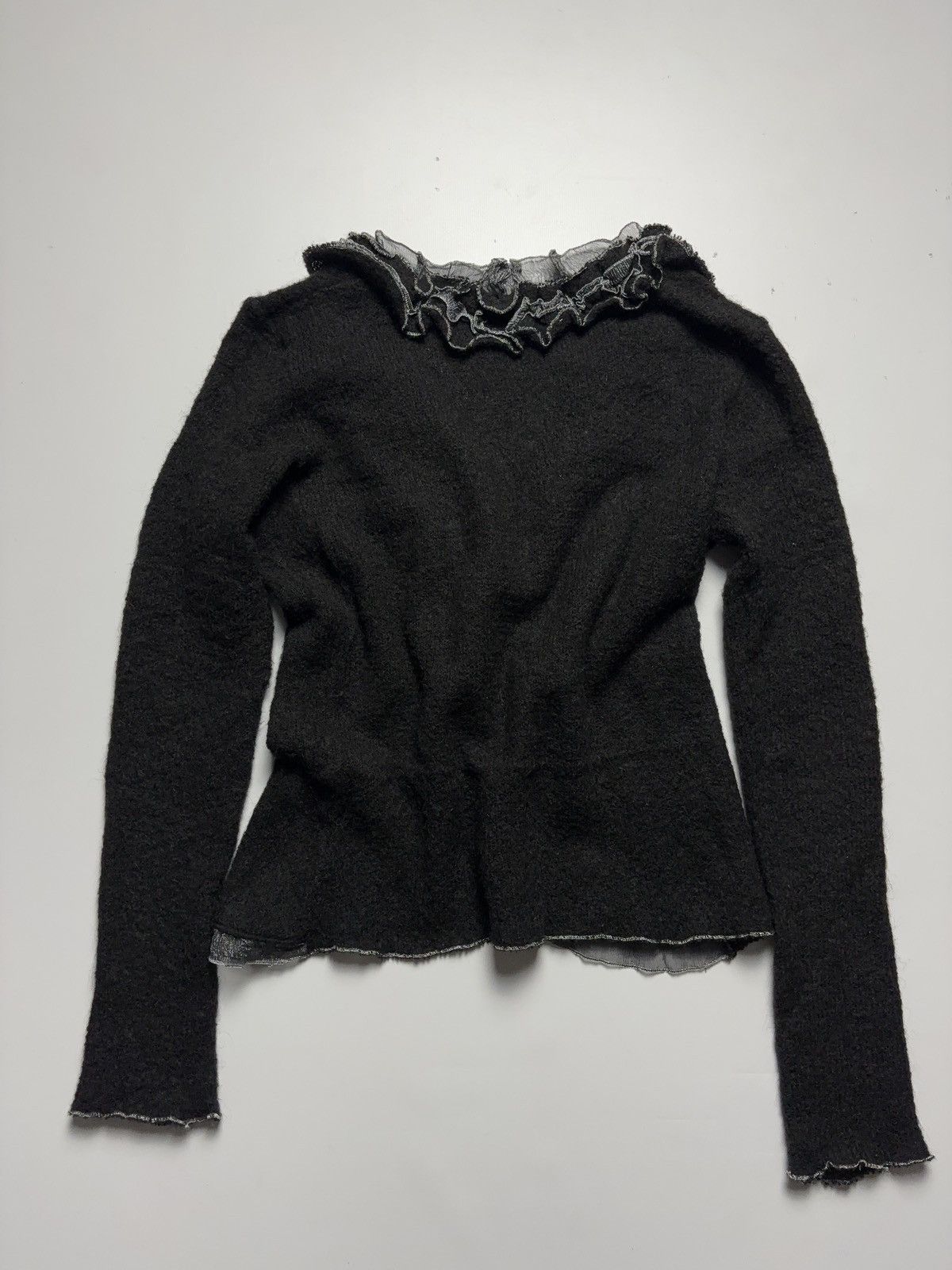 Vintage Coquette style mohair pullover vintage cardigan Size S / US 4 / IT 40 - 2 Thumbnail