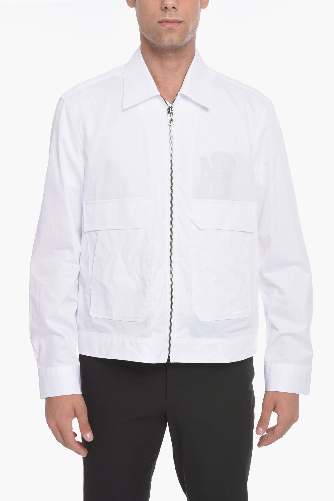 image of Neil Barrett Og1Mm1223 Shirt In White, Men's (Size XL)