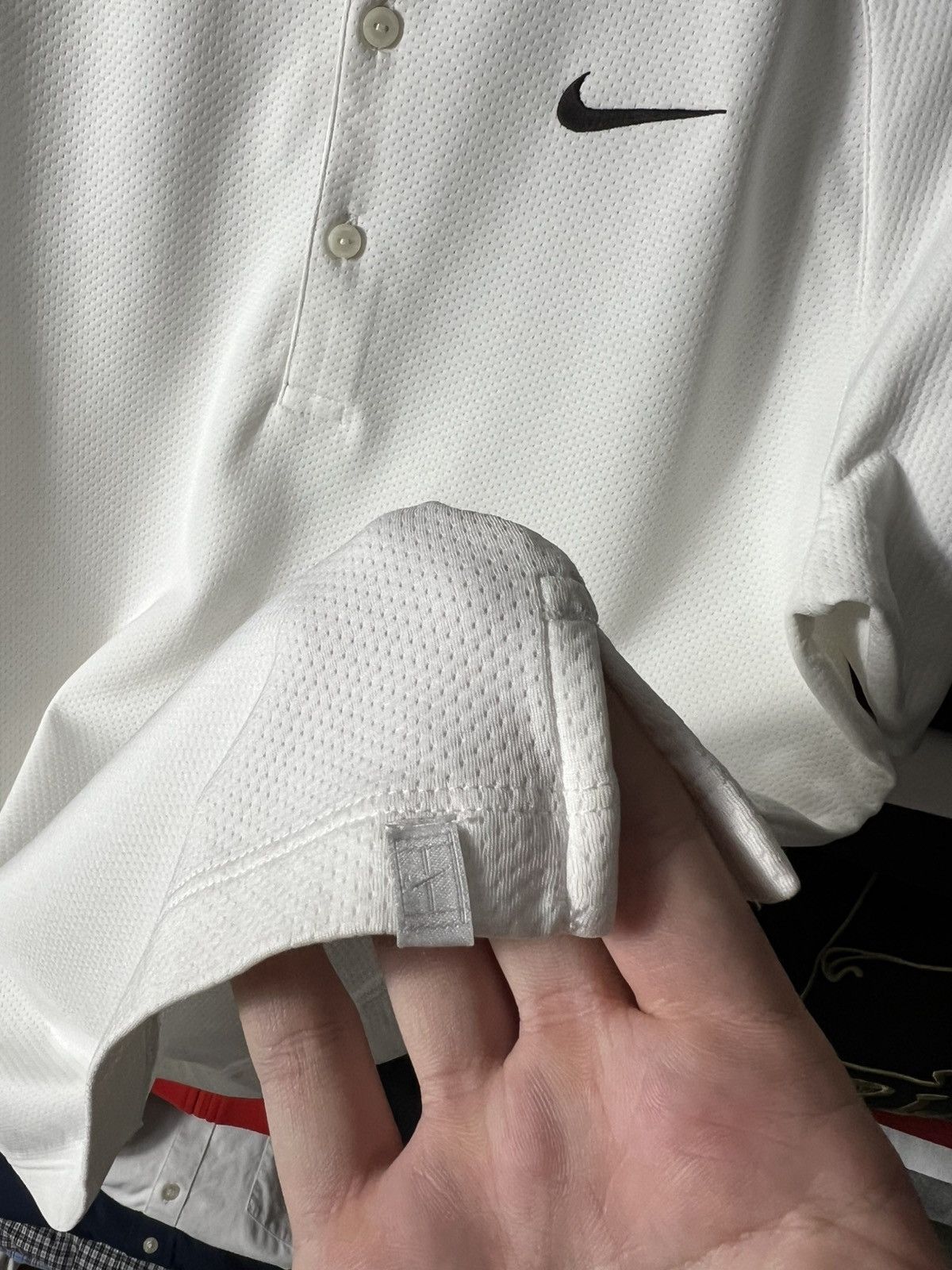 Nike 🟦 Vintage Nike Tennis Polo — White (Court Line) Size S Size US S / EU 44-46 / 1 - 3 Thumbnail