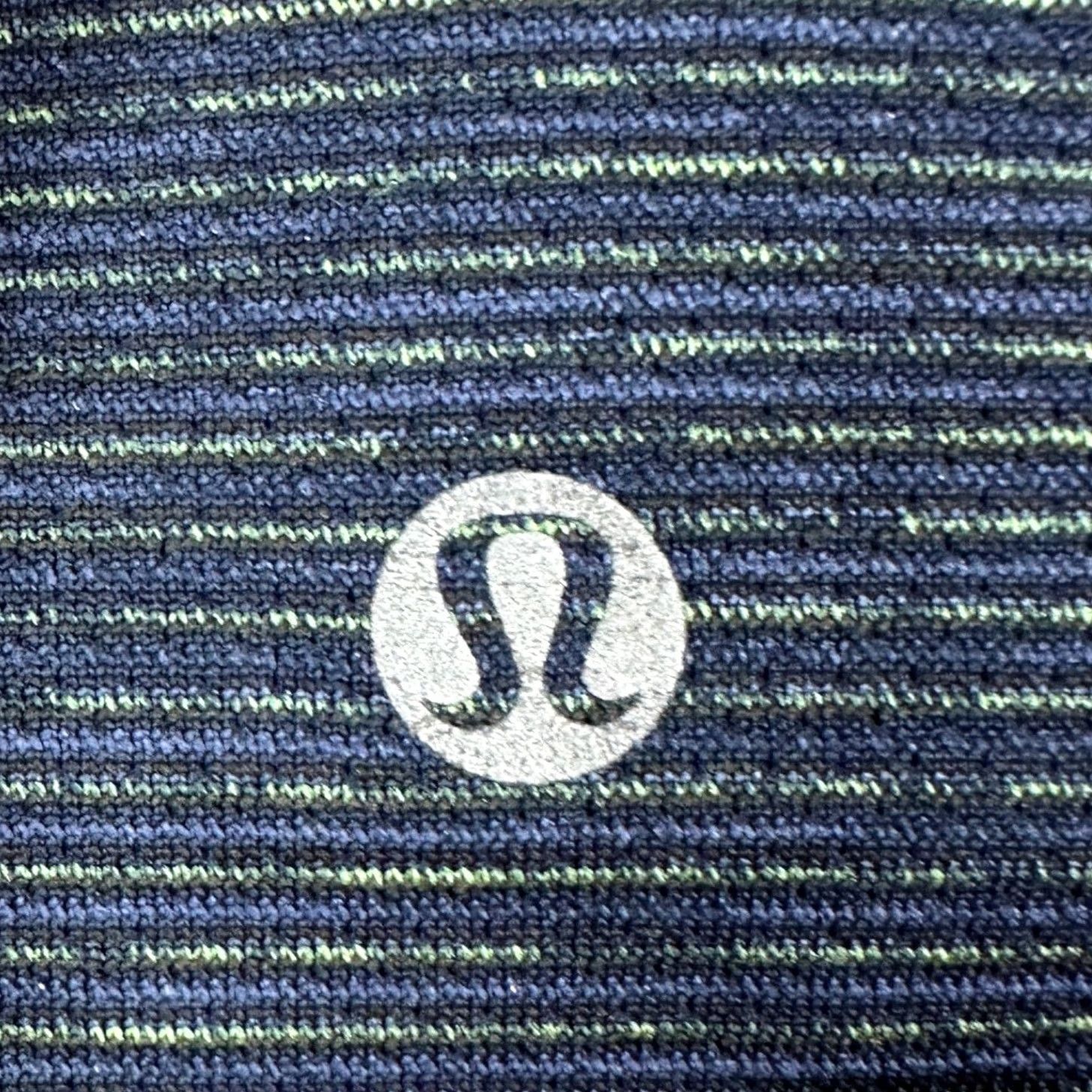 Lululemon Lululemon T-Shirt Tee Mens Medium Blue Neon Green Stripe Workout Logo Short Sleeve Crew Neck Athletic Breathable Size US M / EU 48-50 / 2 - 4 Thumbnail