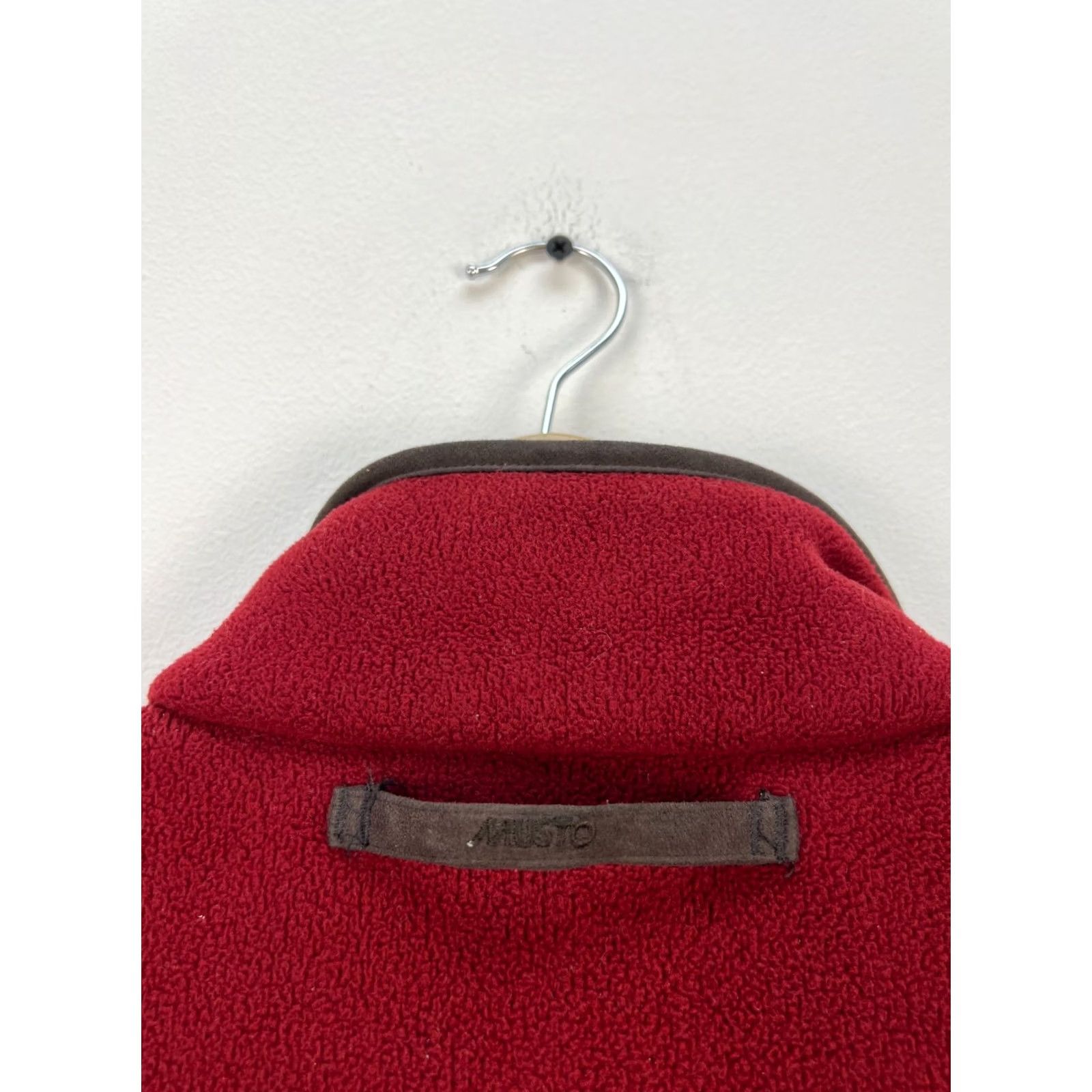 Musto MUSTO Vest Shirt Mens L Dark Red Arctec 360 Fleece Vintage Logo Pattern Solid Jacket Size L Mens Size US L / EU 52-54 / 3 - 8 Thumbnail