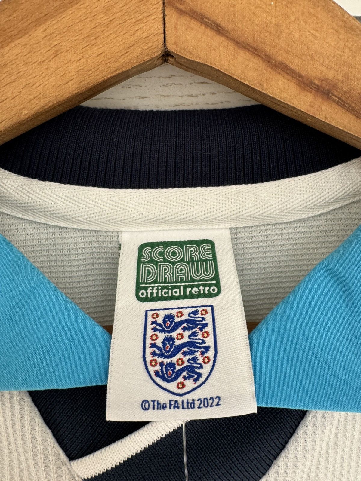 Umbro Vintage England 1996-1997 Score Draw Home Soccer Jersey Kit Size US M / EU 48-50 / 2 - 10 Thumbnail