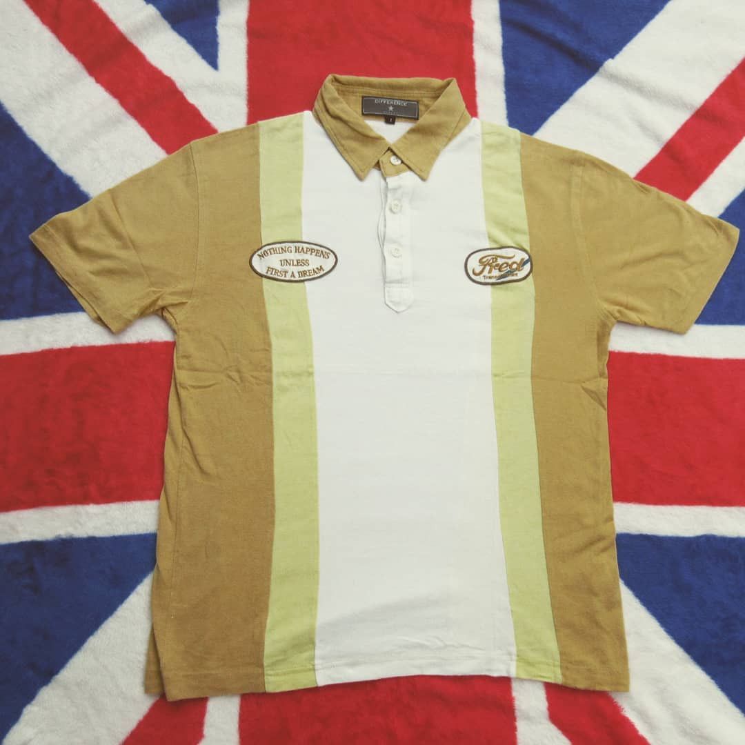 Vintage Vintage casual polo knit mod stripes racer oil Size M Size US M / EU 48-50 / 2 - 1 Preview