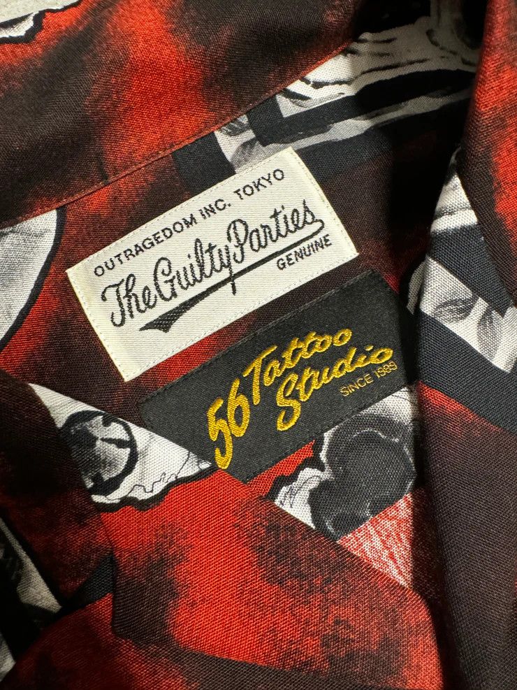 Wacko Maria Wacko Maria X 56Tattoo Studio The Guilty Parties Skull Shirt |  Grailed