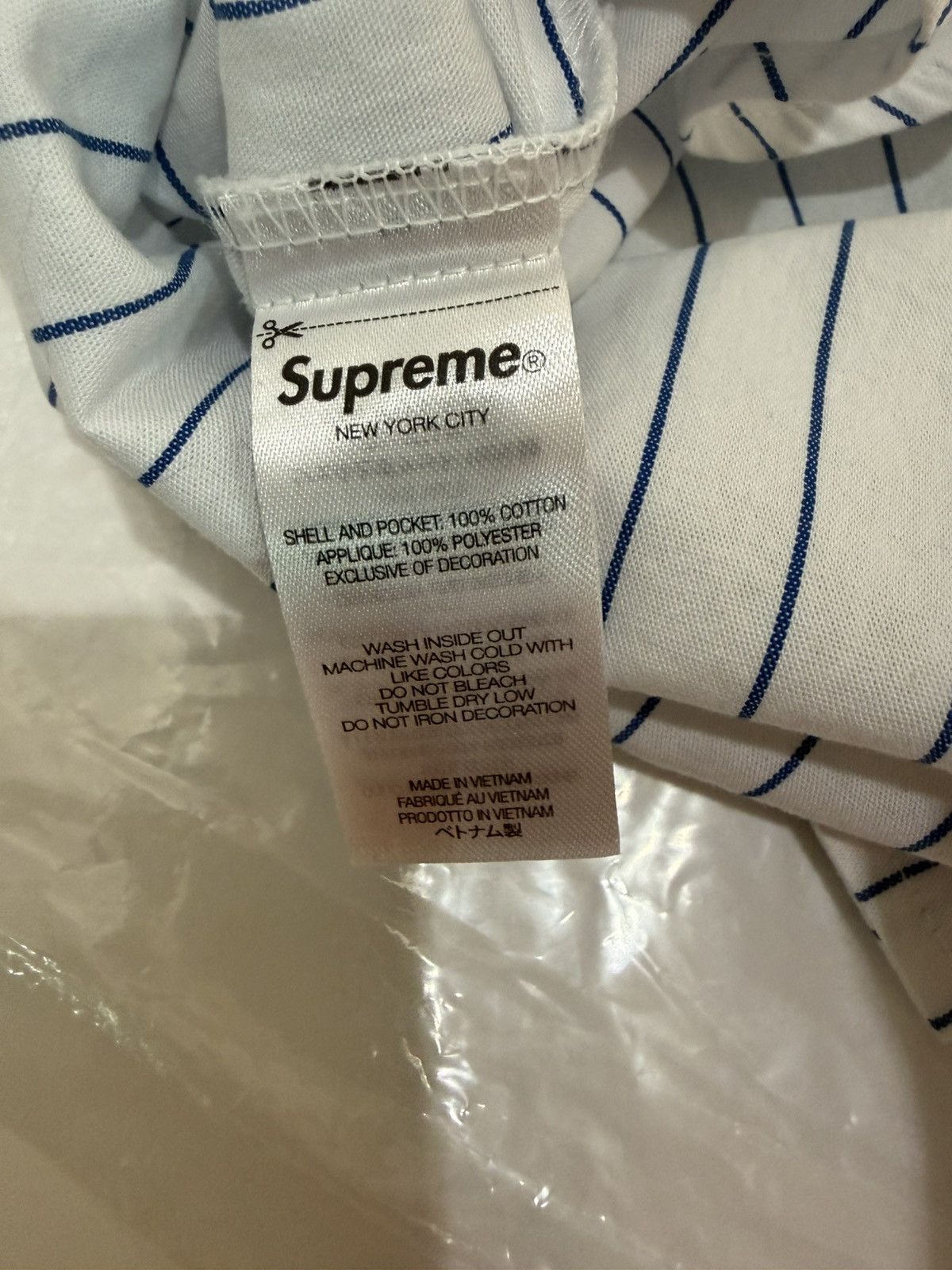 Supreme Supreme Ghostface S S 26 Work Shirt Size M White Stripe Size US M / EU 48-50 / 2 - 6 Thumbnail