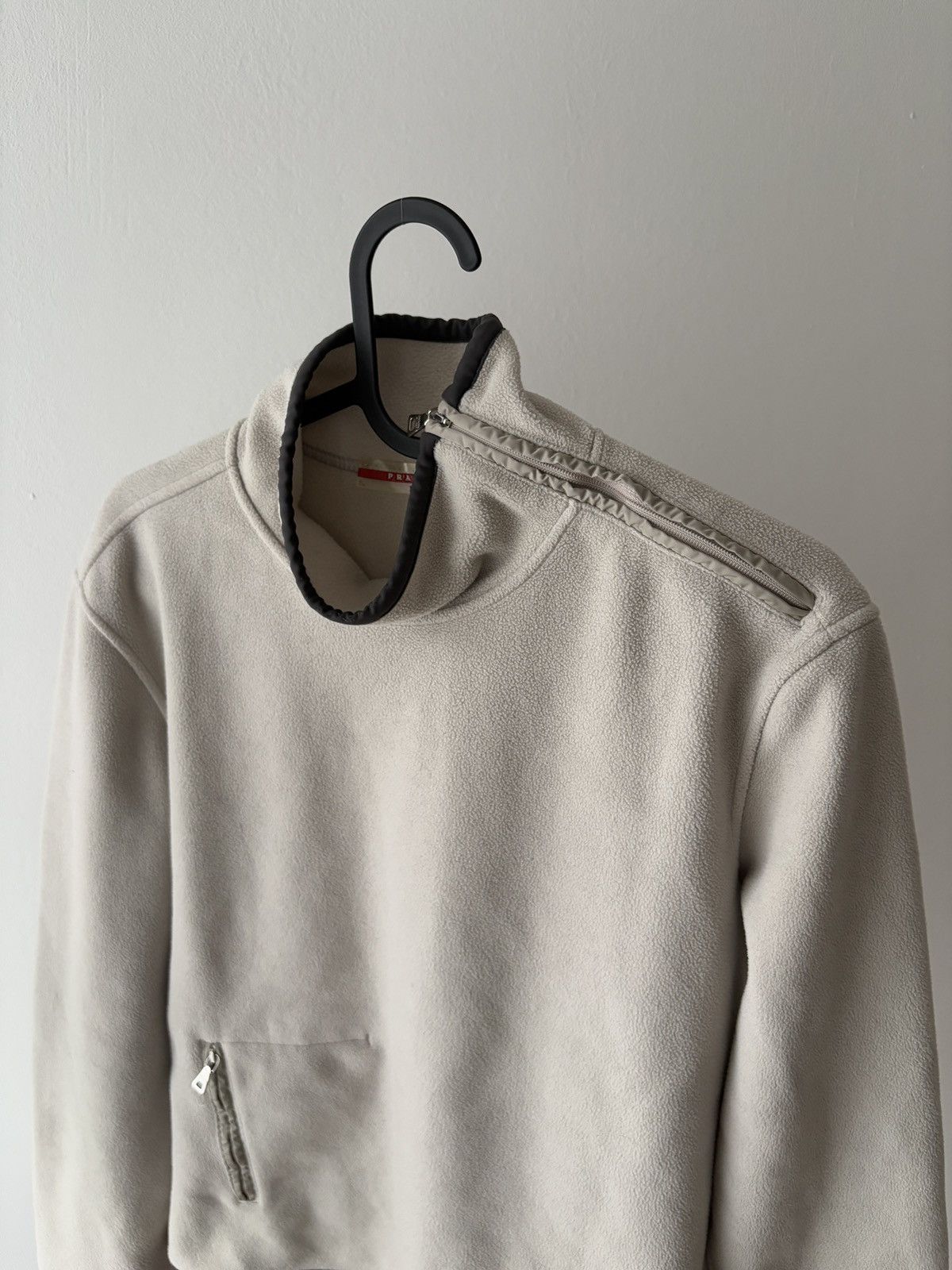Miu Miu × Prada Prada beige fleece pullover Size M / US 6-8 / IT 42-44 - 3 Thumbnail