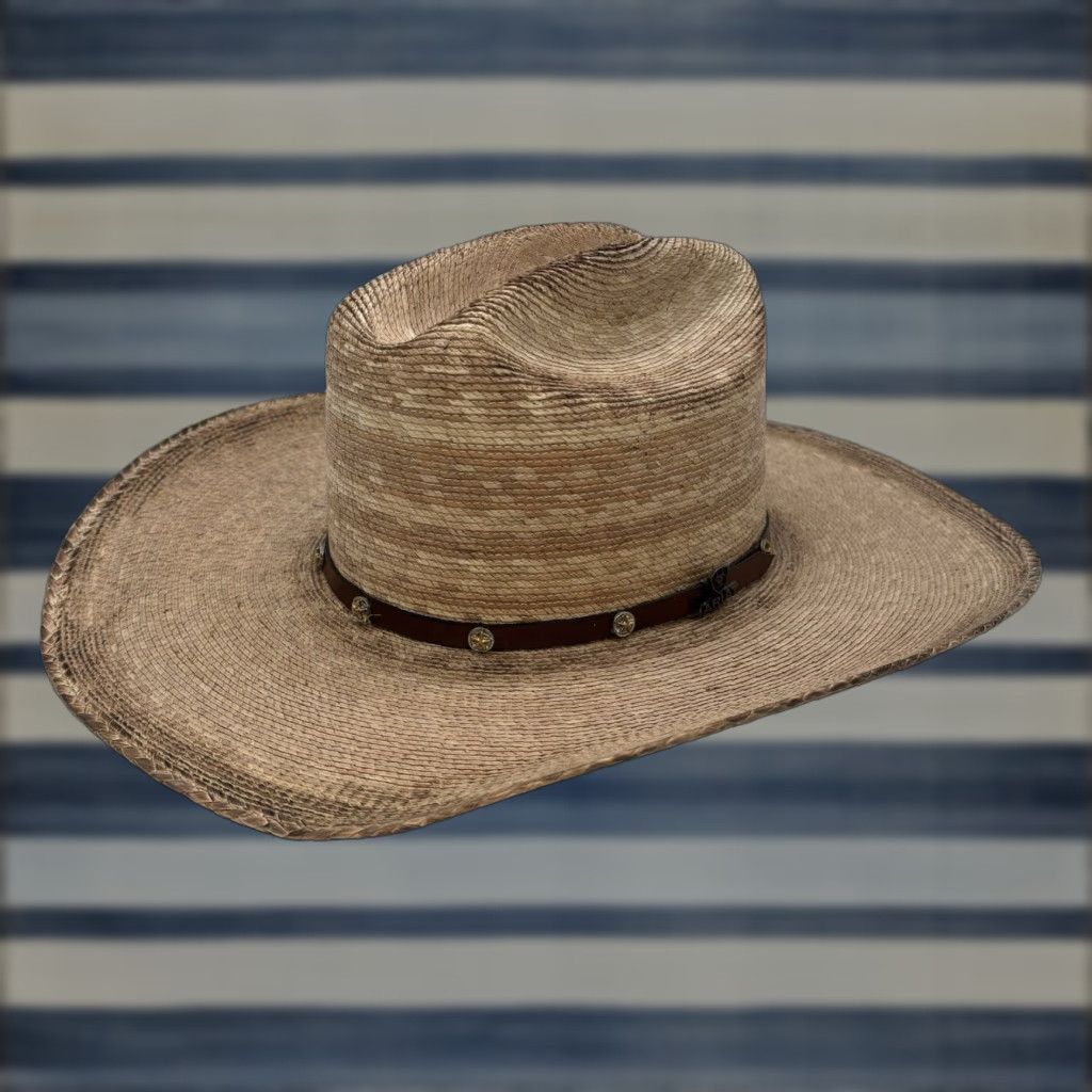 Ariat Ariat Western Hat Fire Palm Straw A65102 Unisex 7 1/8 Beige Cowboy Hat Mens/Unisex Brand New No Box Size ONE SIZE - 1 Thumbnail
