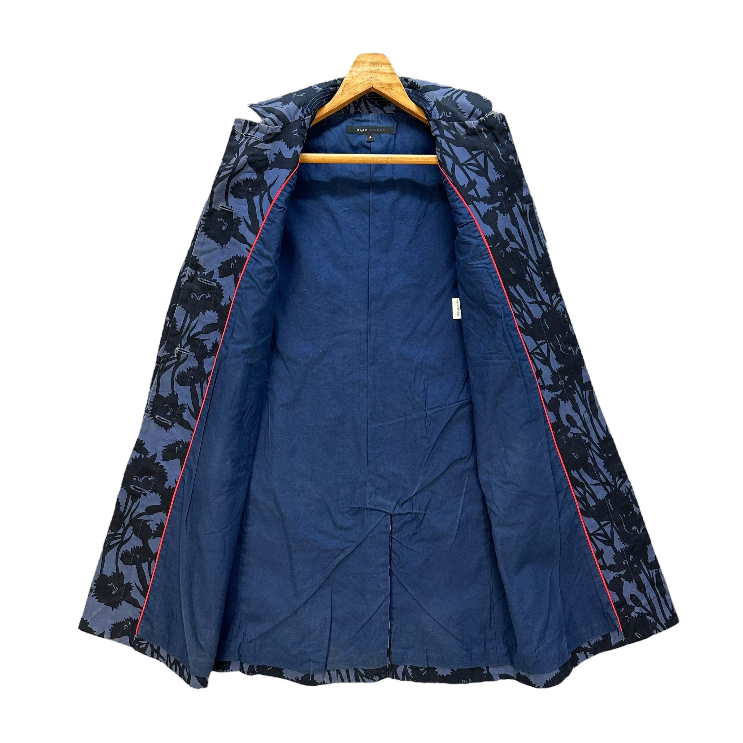 Marc Jacobs MARC JACOBS Artwork Florals Design Coat Jacket #71-1430 Size S / US 4 / IT 40 - 10 Thumbnail