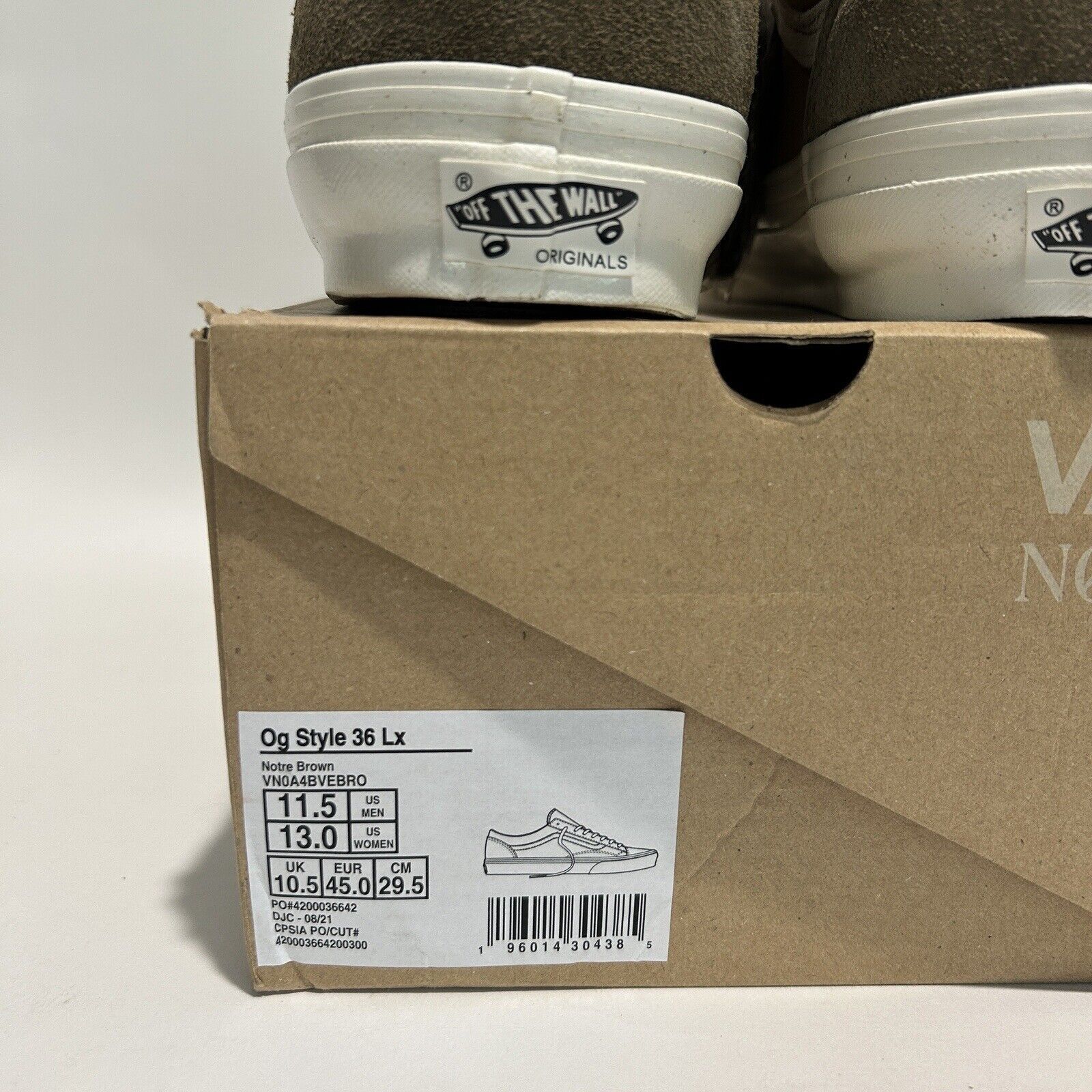 Vans Notre x Vans Vault OG Old Skool 36 LX “Expresso Brown” 2024 Size US 11.5 / EU 44-45 - 5 Thumbnail