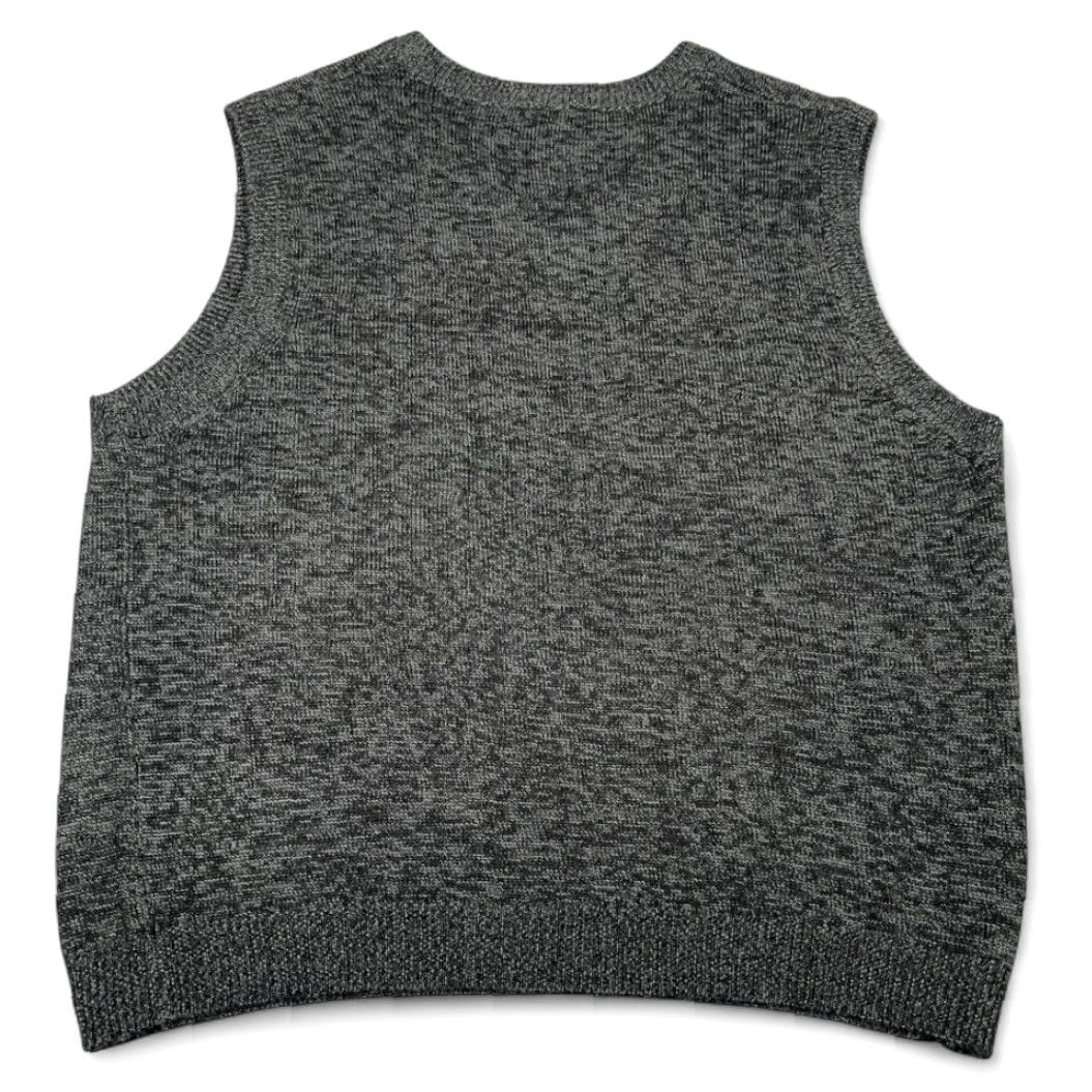 Blair VINTAGE John Blair Sweater Vest Shirt XL Gray Black Wool Blend 90s Mens Size US XL / EU 56 / 4 - 3 Thumbnail