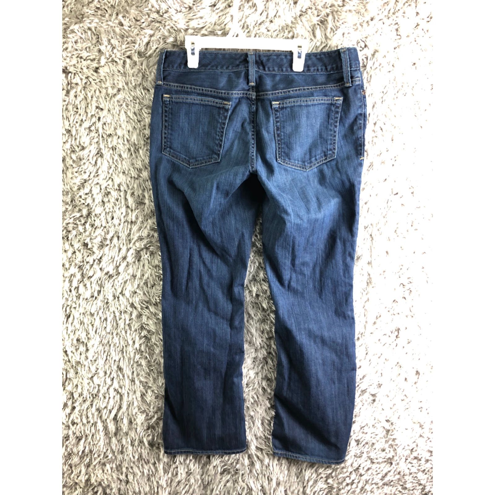 Eddie Bauer Eddie Bauer Barely Boot Jeans Womens Mid Rise Dark Wash Blue Denim Size 10P Size 32" / US 10 / IT 46 - 5 Thumbnail