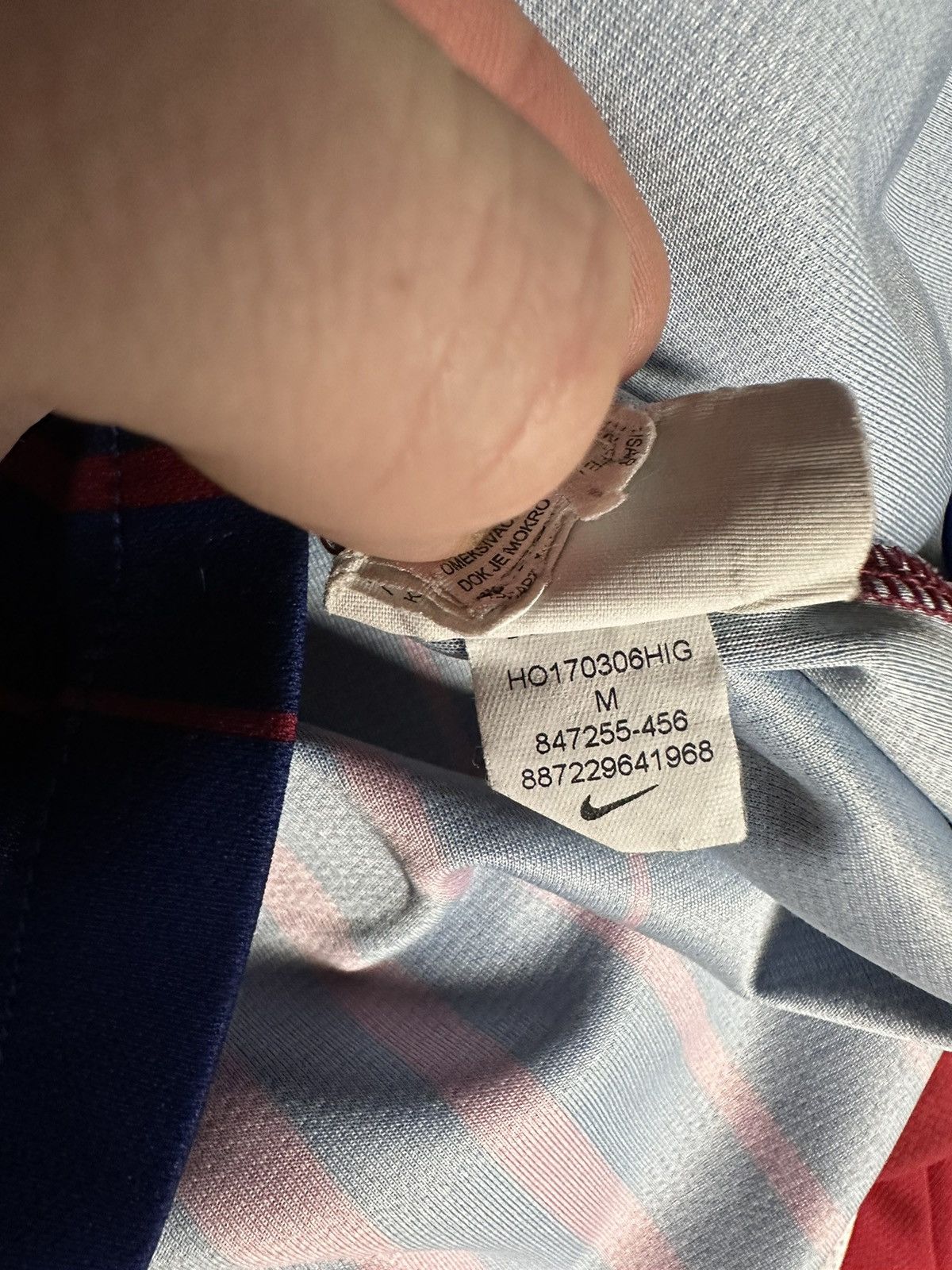 Nike × Vintage Vintage Nike Barcelona soccer jersey size m Size US M / EU 48-50 / 2 - 10 Thumbnail
