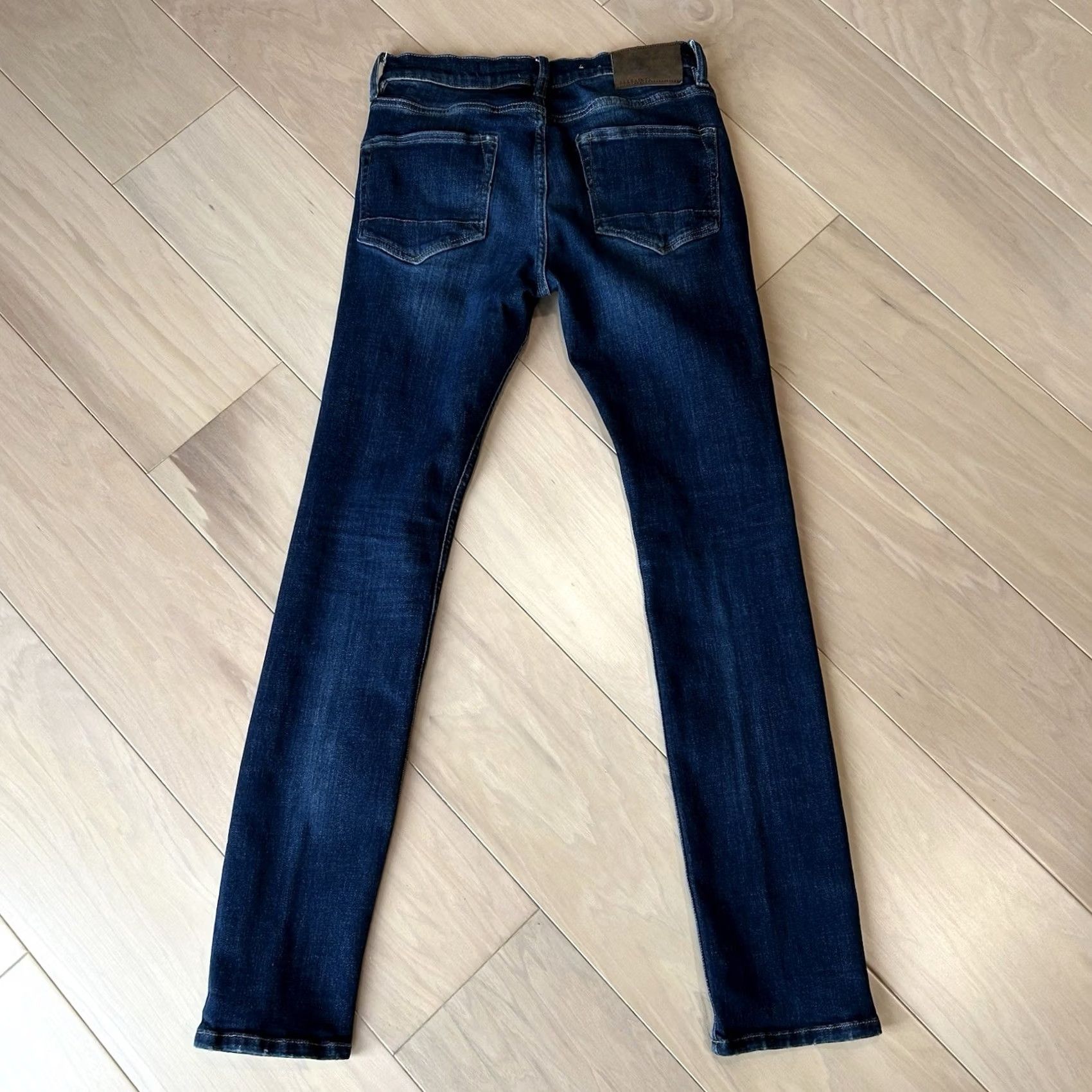 Allsaints AllSaints Isotope Cigarette Skinny Denim Jeans Men 28 Blue Slim 5-Pocket Button Inseam 30 Dark Wash Streetwear Urban Fashion Size US 28 / EU 44 - 2 Thumbnail