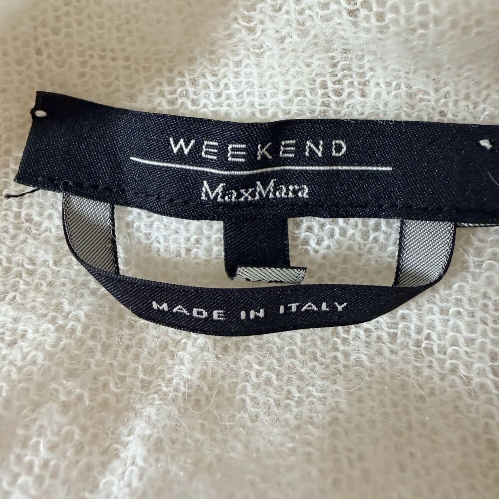 Weekend Max Mara Weekend Max Mara Alpaca Blend Sheer Knit Top Ivory XL Italy Size XL / US 12-14 / IT 48-50 - 9 Thumbnail