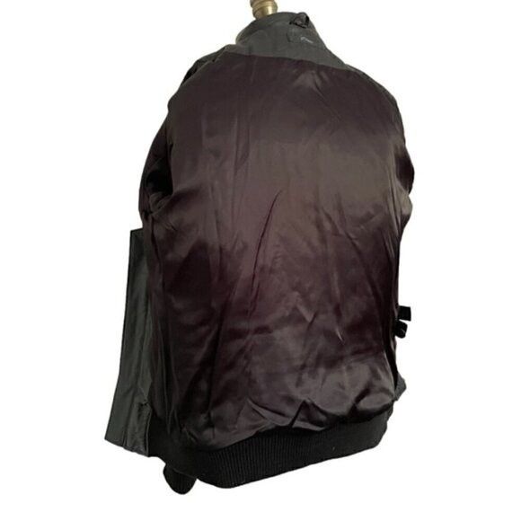 Corpus Corpus Black Lambskin Quilted Leather Bomber Jacket - Small Size S / US 4 / IT 40 - 9 Thumbnail