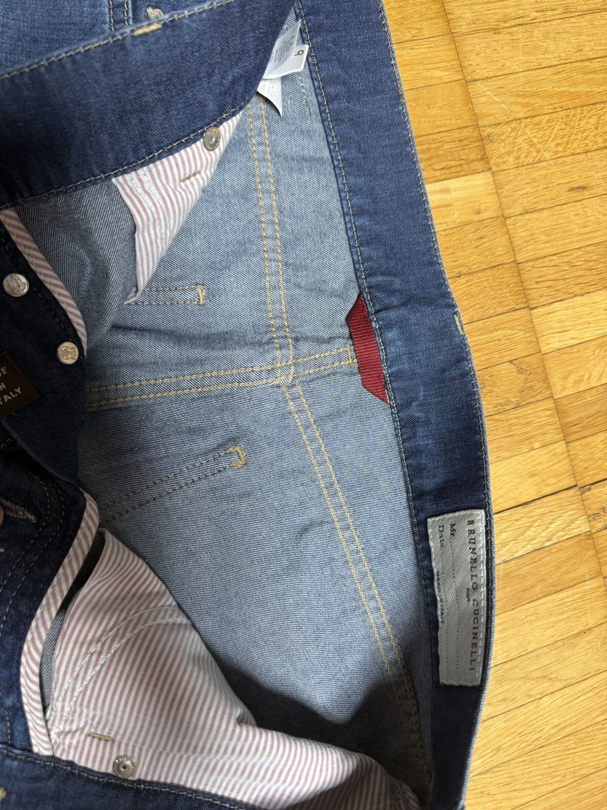Brunello Cucinelli Luxury Brunello Cucinelli Blue Denim Jeans Size 48 / 32 Size US 32 / EU 48 - 4 Thumbnail