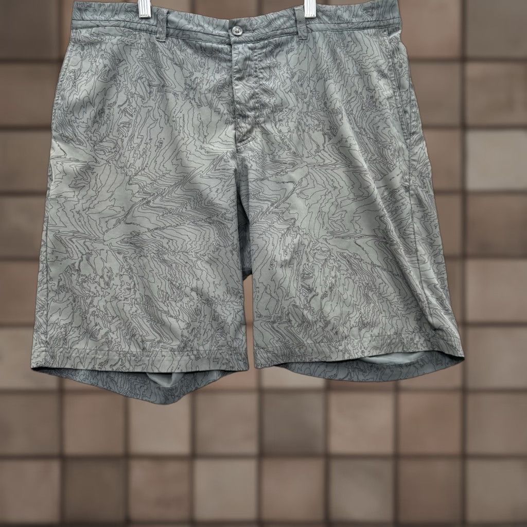 Nike Nike Dri-Fit Golf Shorts Men 38 Gray Topographic Print Polyester Spandex Golfing Shorts Size US 38 / EU 54 - 1 Thumbnail