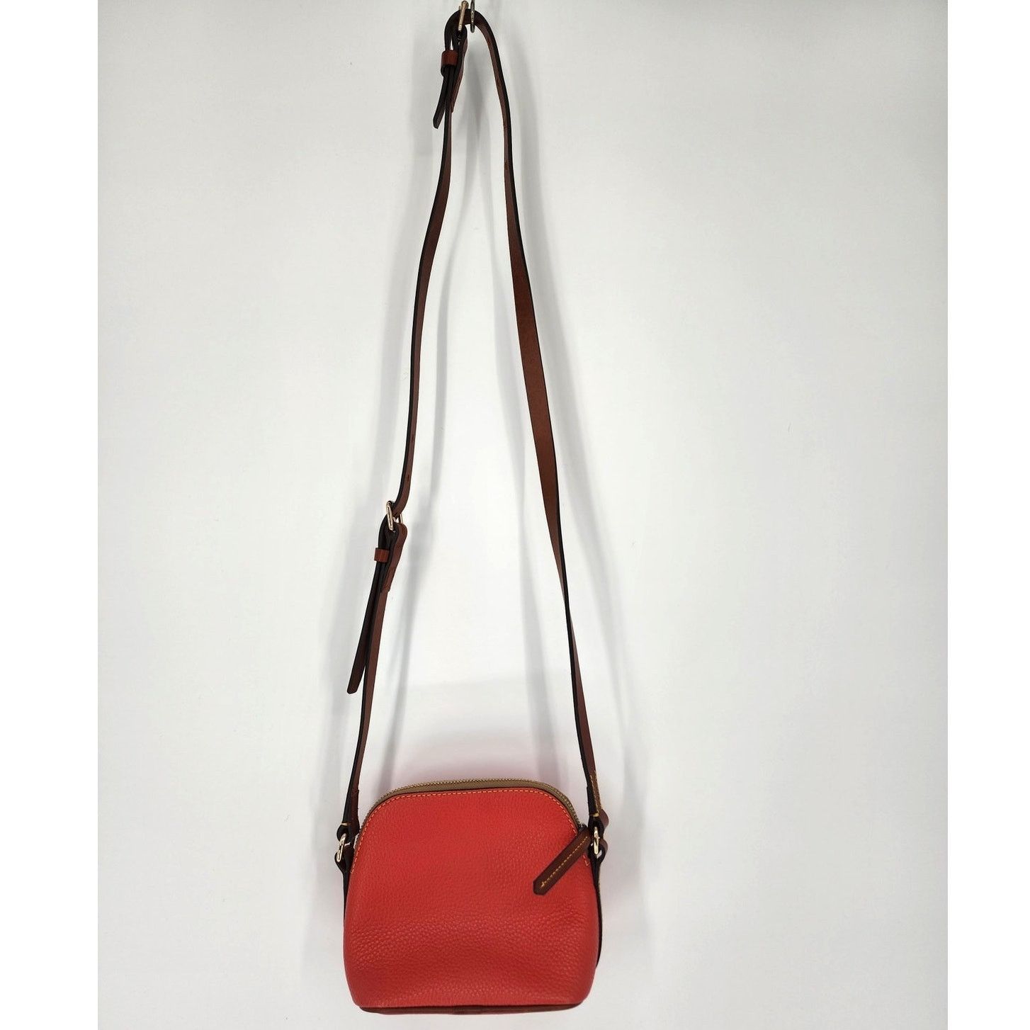 Dooney & Bourke Dooney & Bourke Red Pebbled Leather Mini Crossbody Bag Size ONE SIZE - 4 Thumbnail