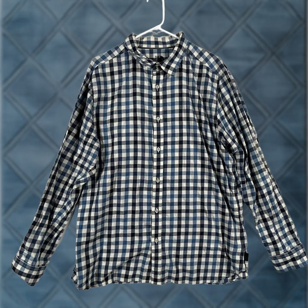 The North Face The North Face Button-Up Shirt Womens XL Blue Plaid Relaxed Flannel Overshirt Button Size XL / US 12-14 / IT 48-50 - 1 Thumbnail