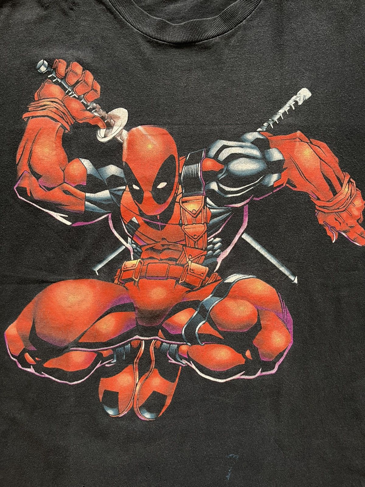 Mad Engine × Marvel Comics × Vintage Y2k Marvel Deadpool Black Mad Engine Tee🤺 Size US M / EU 48-50 / 2 - 5 Thumbnail