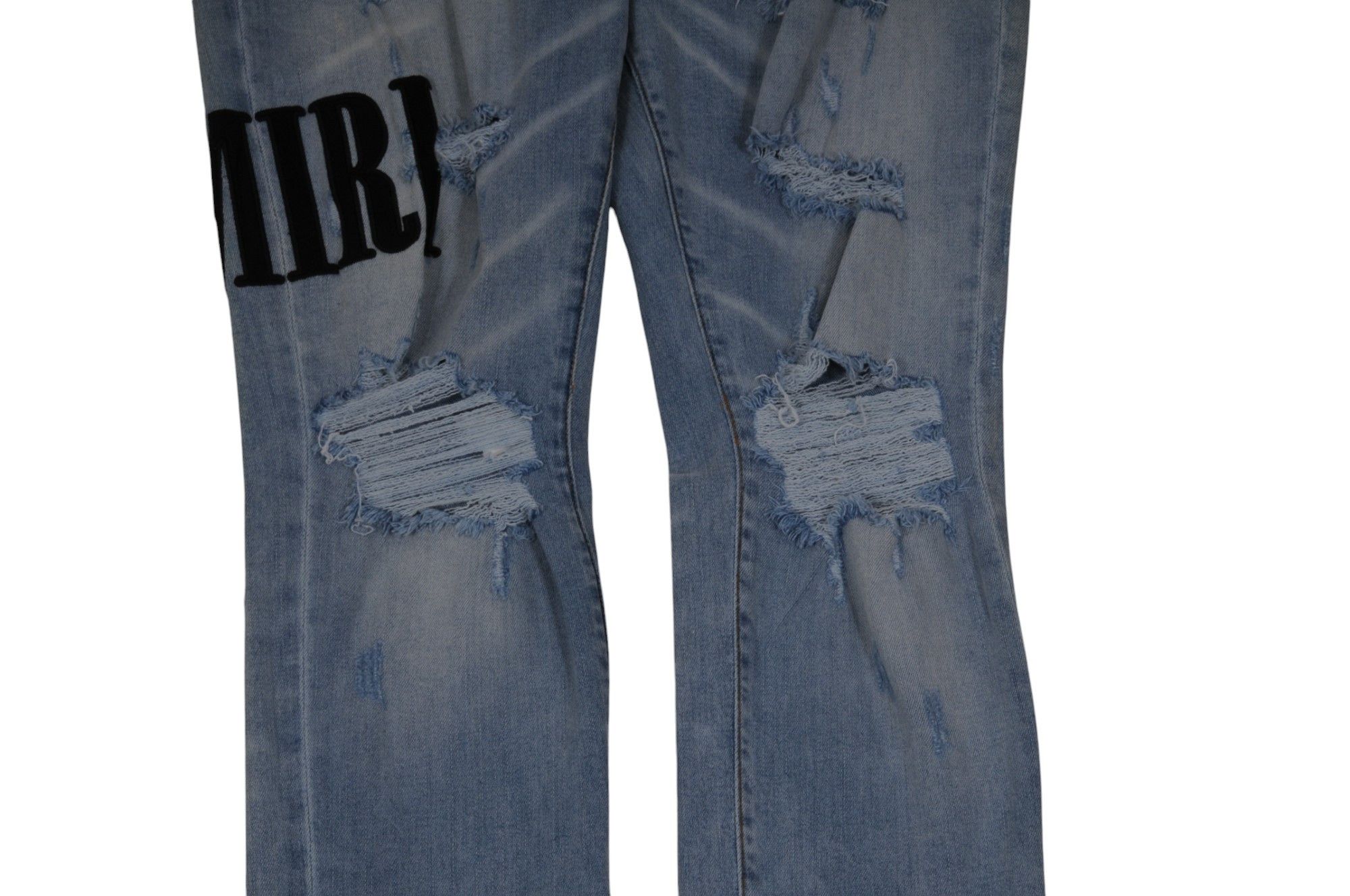 Amiri Logo Patch Distressed Blue Wash Denim Size US 36 / EU 52 - 5 Thumbnail