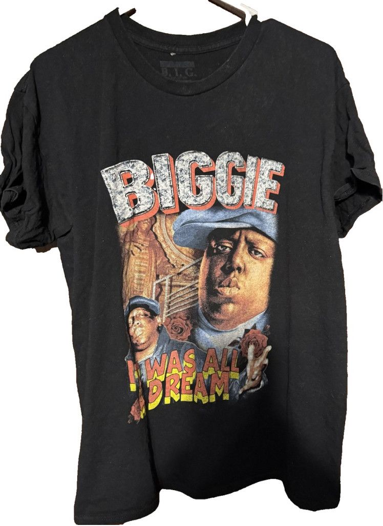 The Unbranded Brand Notorious BIG Biggie Smalls Pullover T-Shirt Black Men sz L Size US L / EU 52-54 / 3 - 1 Thumbnail