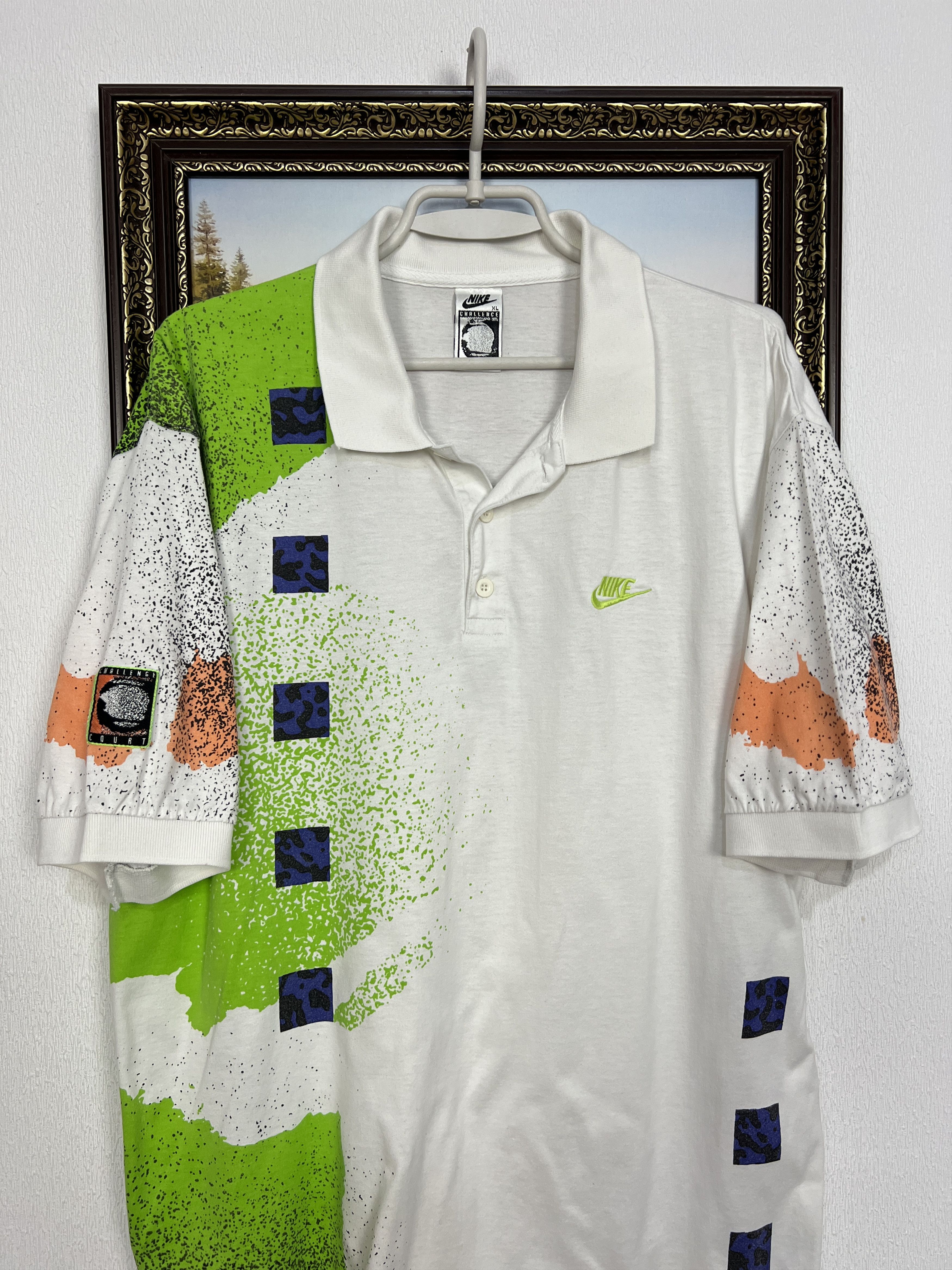 Nike Nike Challenge Court Andre Agassi Shirt Tennis Polo Jersey Size US XL / EU 56 / 4 - 2 Thumbnail
