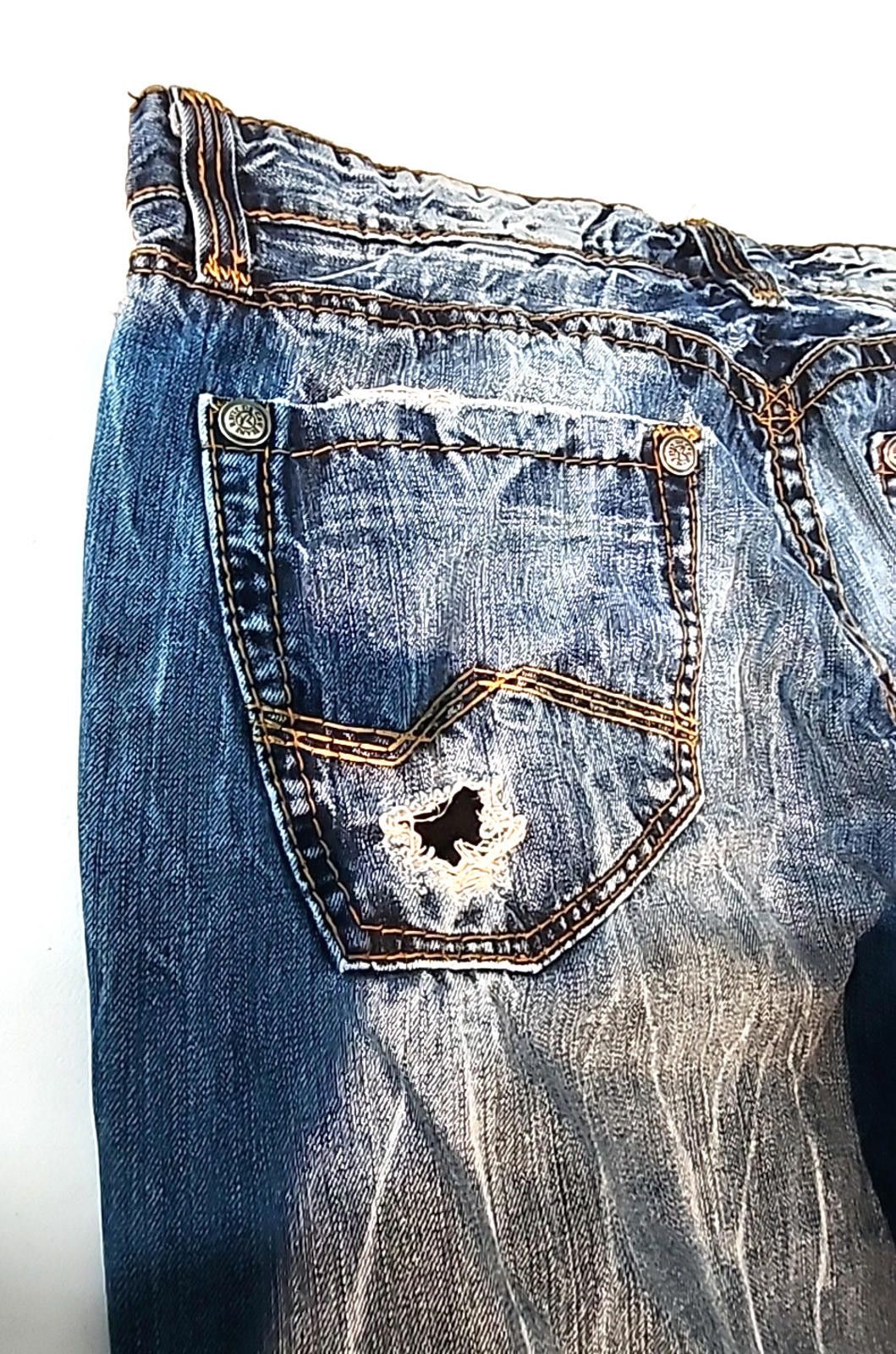 Other Rivet De Cru Big Baggy Jeans Distressed USA Actual 40W x 32L Size US 40 / EU 56 - 16 Thumbnail
