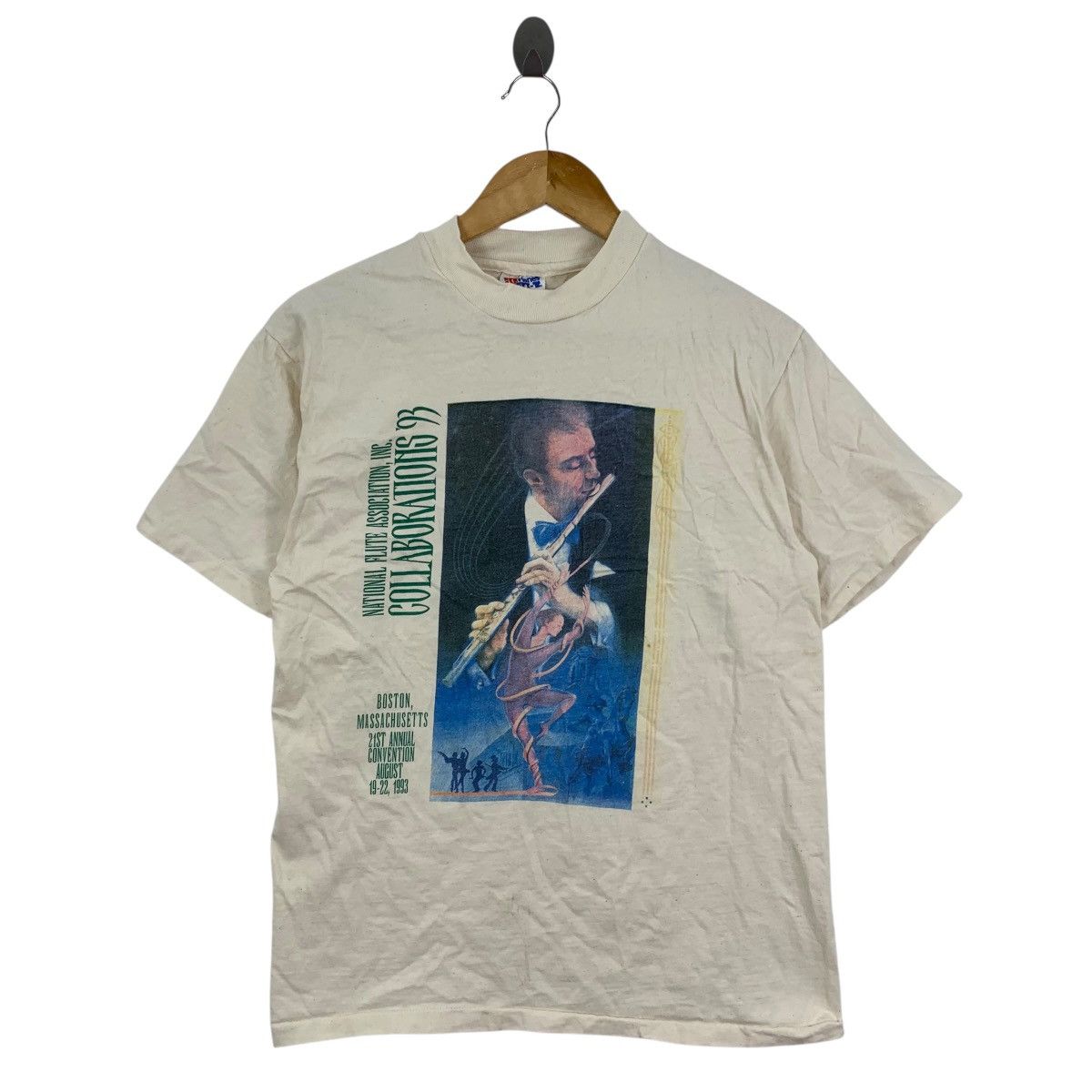 Vintage Vintage 90s NATIONAL FLUTE ASSOCIATION Collaboration Tshirt Size US M / EU 48-50 / 2 - 1 Thumbnail