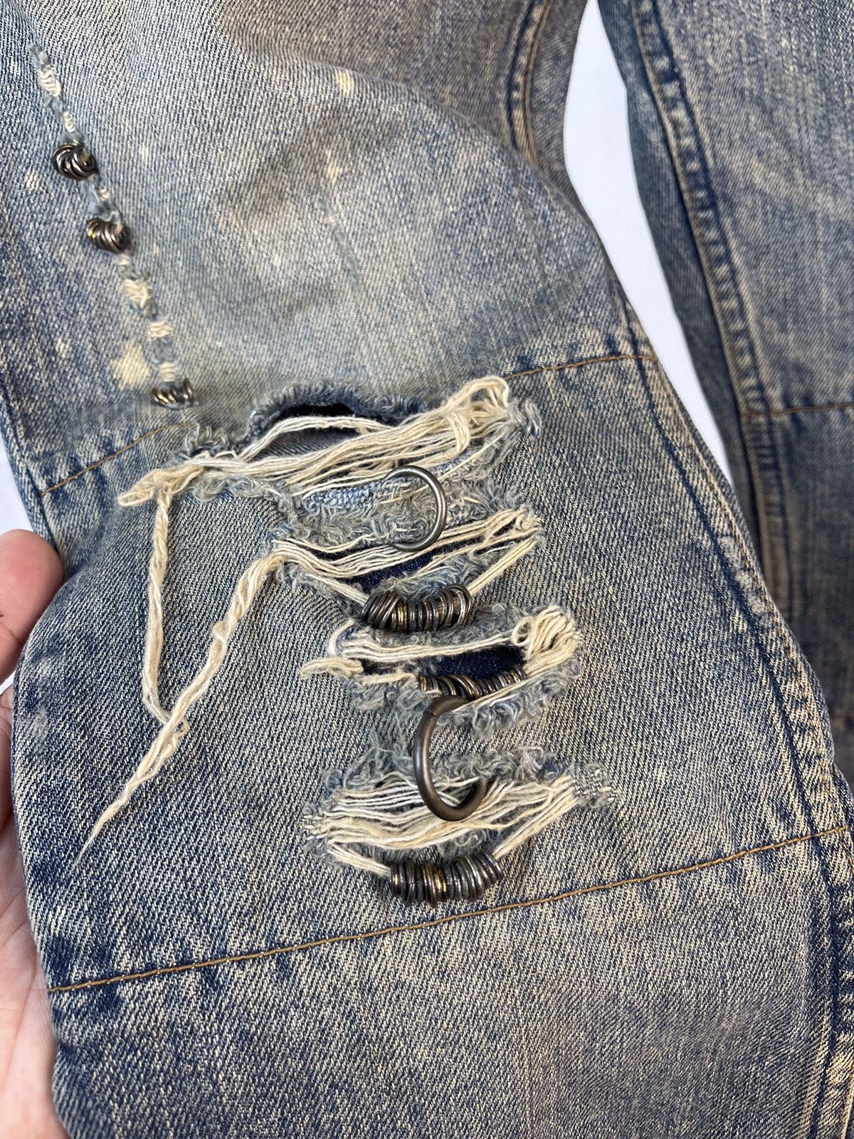 If Six Was Nine × KMRii × Le Grande Bleu (L.G.B.) TruePiece IFSIXWASNINE MUD MAX FLARE DENIM Size US 29 - 10 Thumbnail
