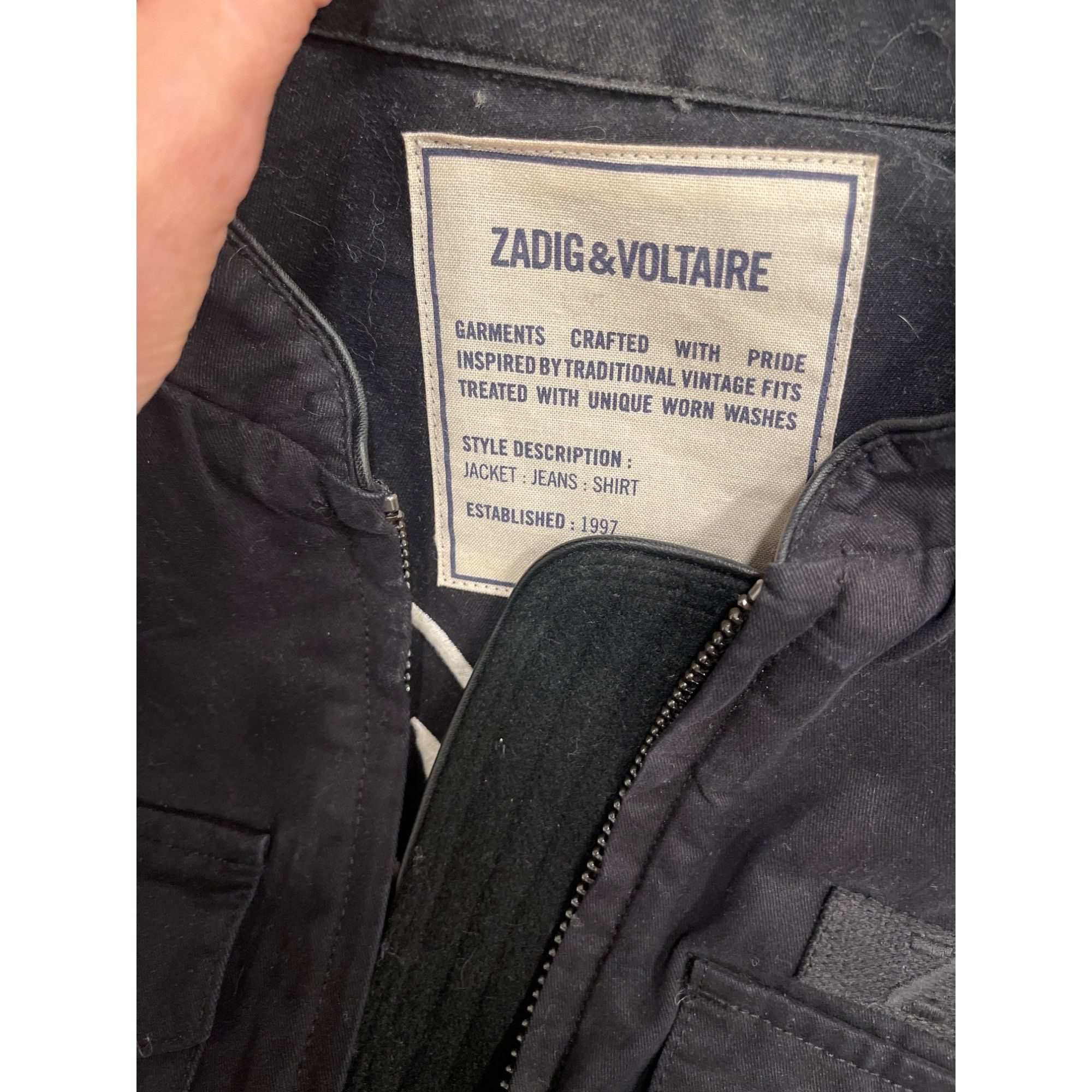 Zadig & Voltaire Zadig & Voltaire Embroidered Broken Heart Moto Jacket Size S / US 4 / IT 40 - 4 Thumbnail