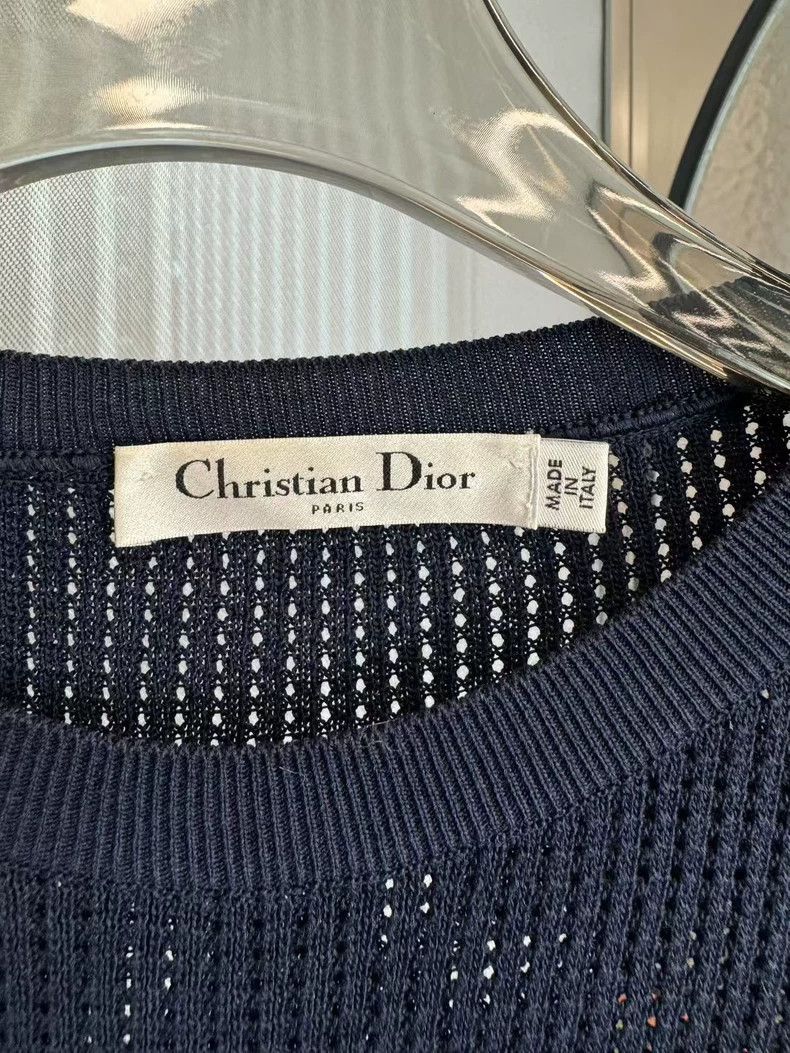 Dior Dior Navy J'ADIOR Knit Short Sleeve Size US S / EU 44-46 / 1 - 3 Thumbnail