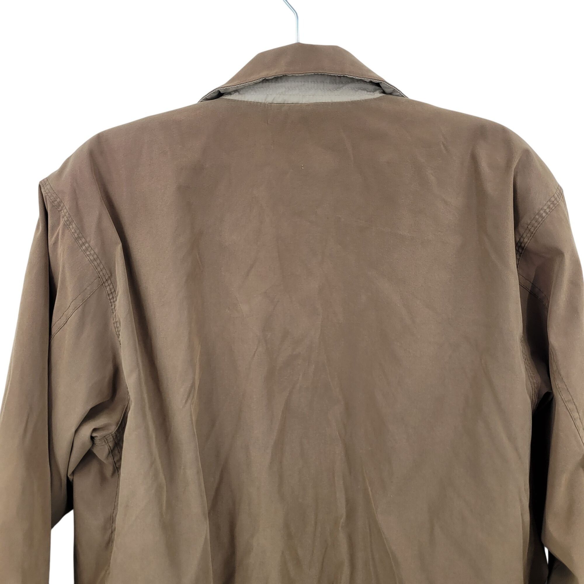 Vintage Vintage Mens Medium Tan Zip Up Bomber Dress Jacket Neutral C Size US M / EU 48-50 / 2 - 8 Thumbnail