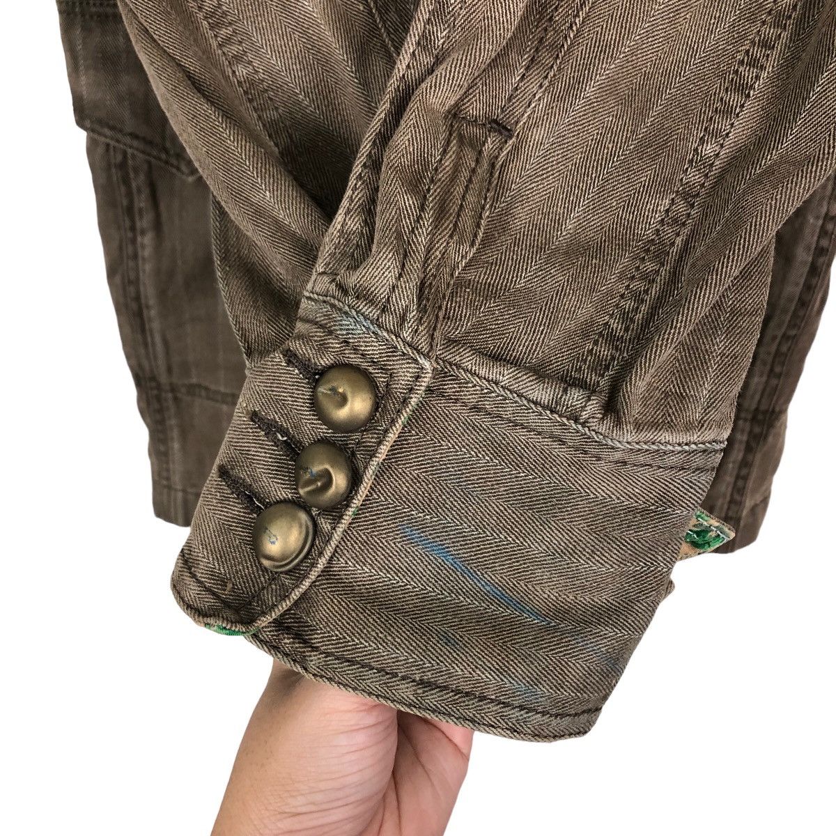 Boycott HERRINGBONE PARACHUTE BIKER JACKET BOYCOTT JAPAN Size US M / EU 48-50 / 2 - 11 Thumbnail
