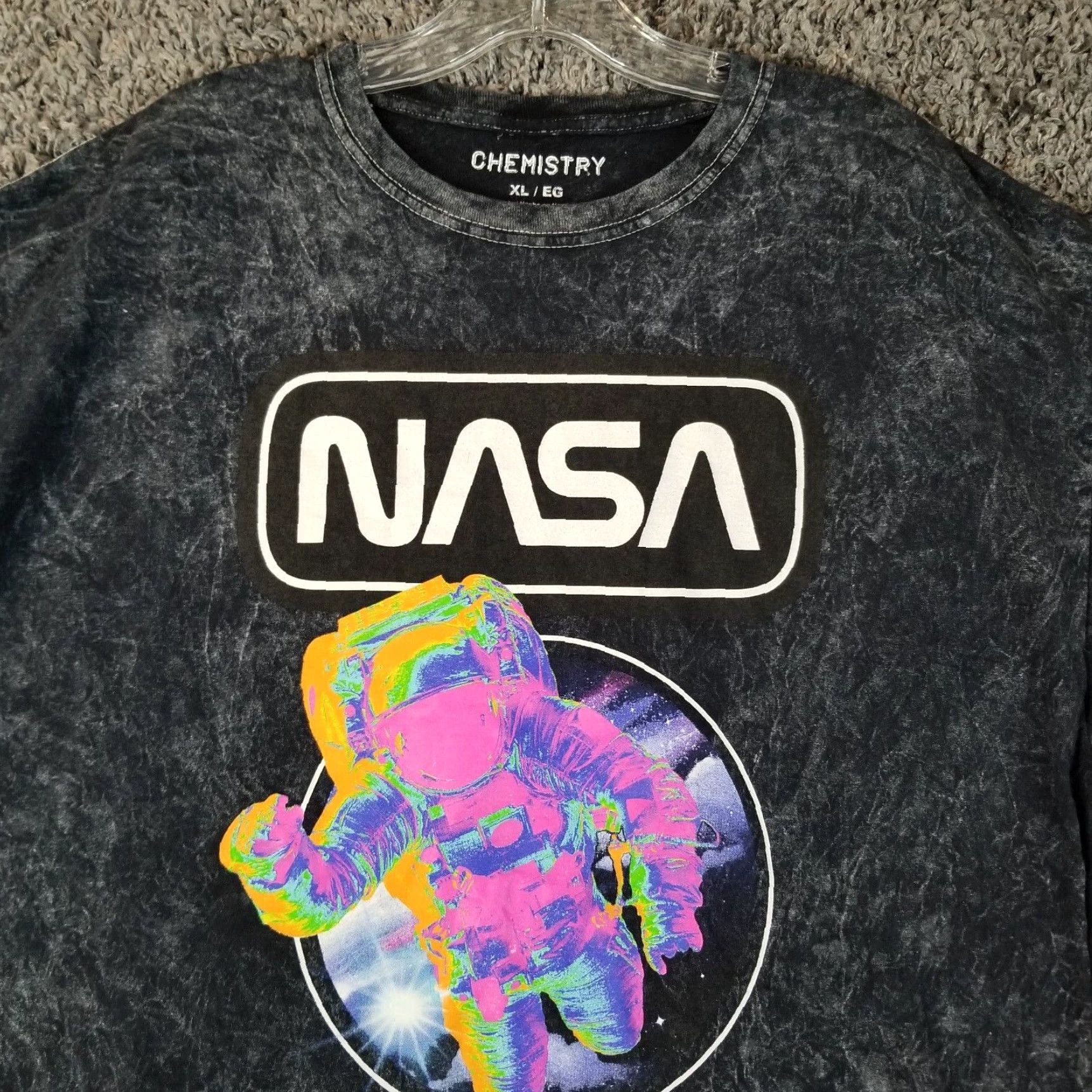 NASA NASA Multicolored Astronaut Chemistry Mens Short Sleeve Black T-Shirt Adult XL Size US XL / EU 56 / 4 - 3 Thumbnail
