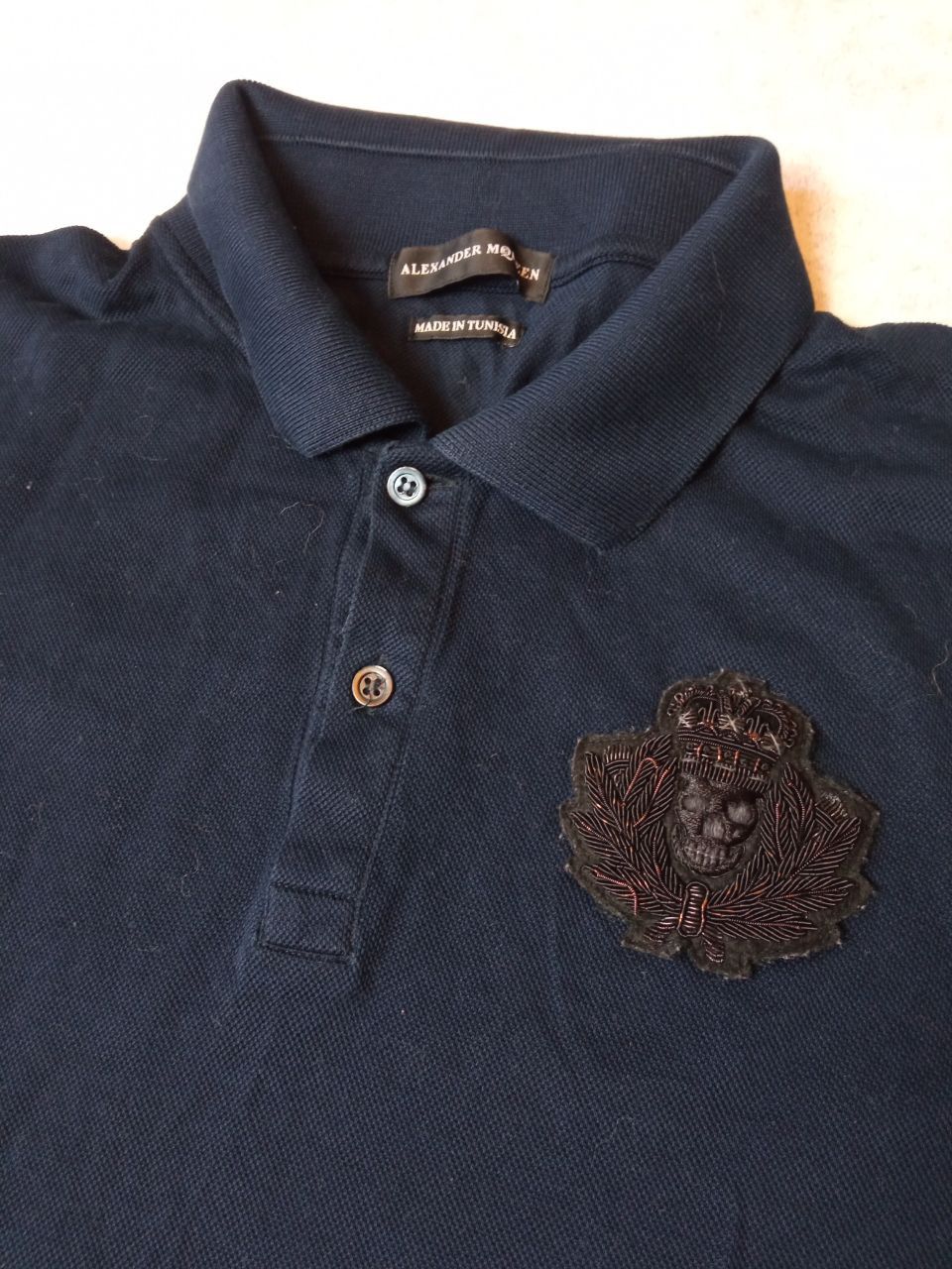 Alexander McQueen Alexander McQueen black luxury polo tee Size US M / EU 48-50 / 2 - 6 Thumbnail