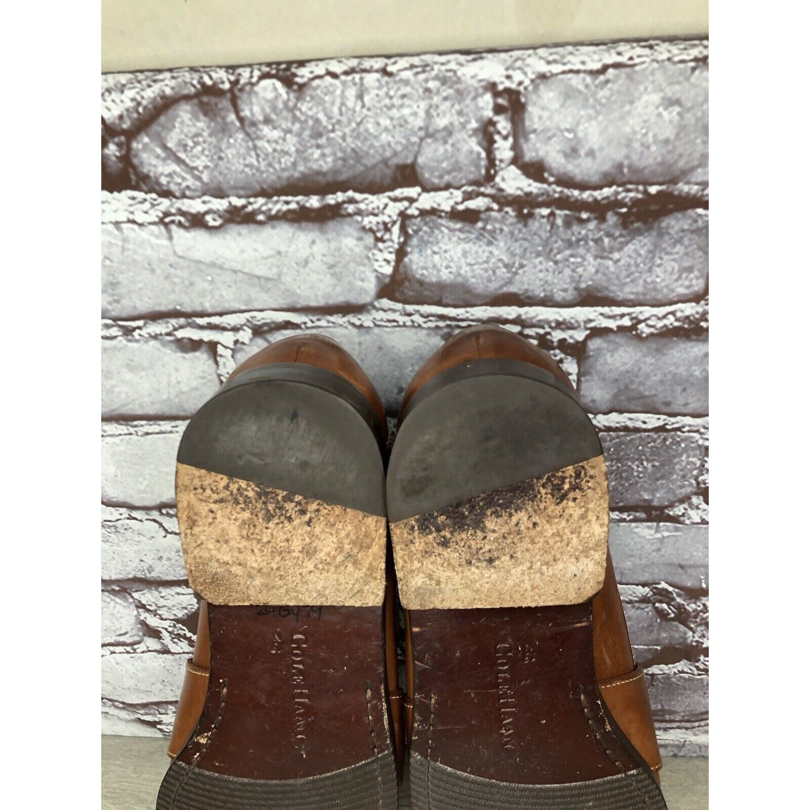 Cole Haan Cole Haan Brown Leather Slip On Penny Loafers Dress Shoes Me Size US 13 / EU 46 - 10 Thumbnail